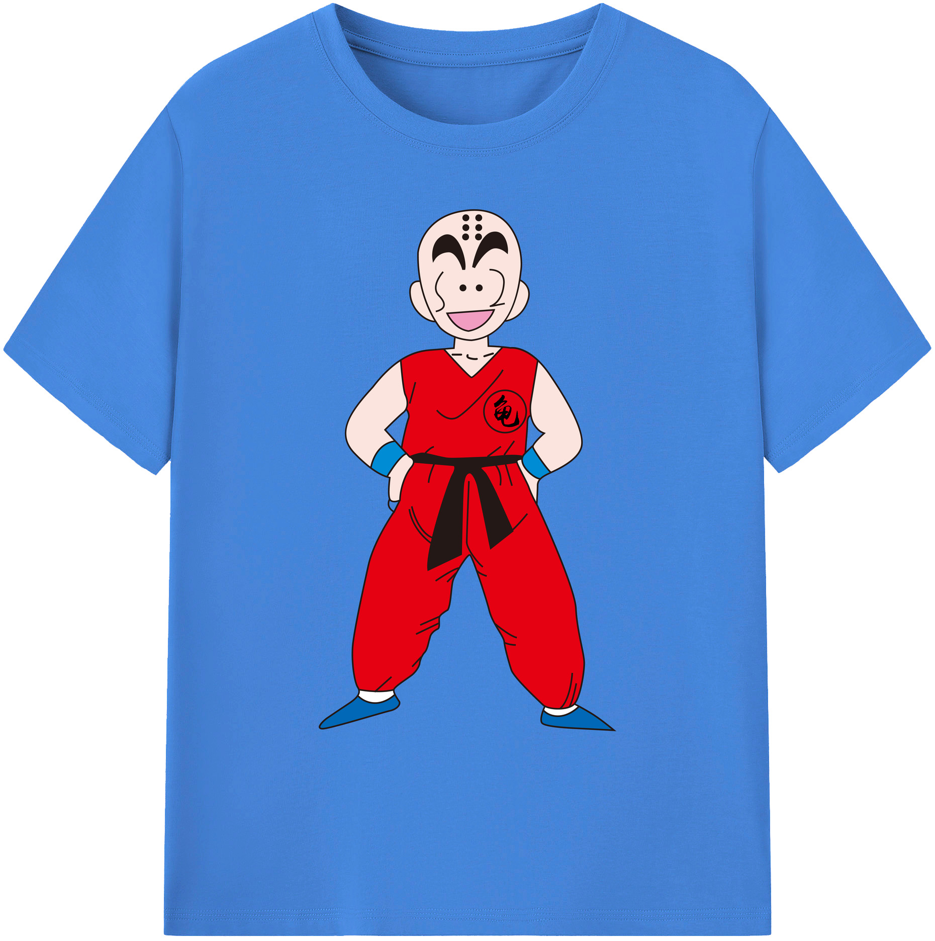 （画像用） ドラゴンボール クリリン DRAGON BALL krillin 綿100％ メンズ半袖Tシャツ｜肌触りやわらか＆通気性