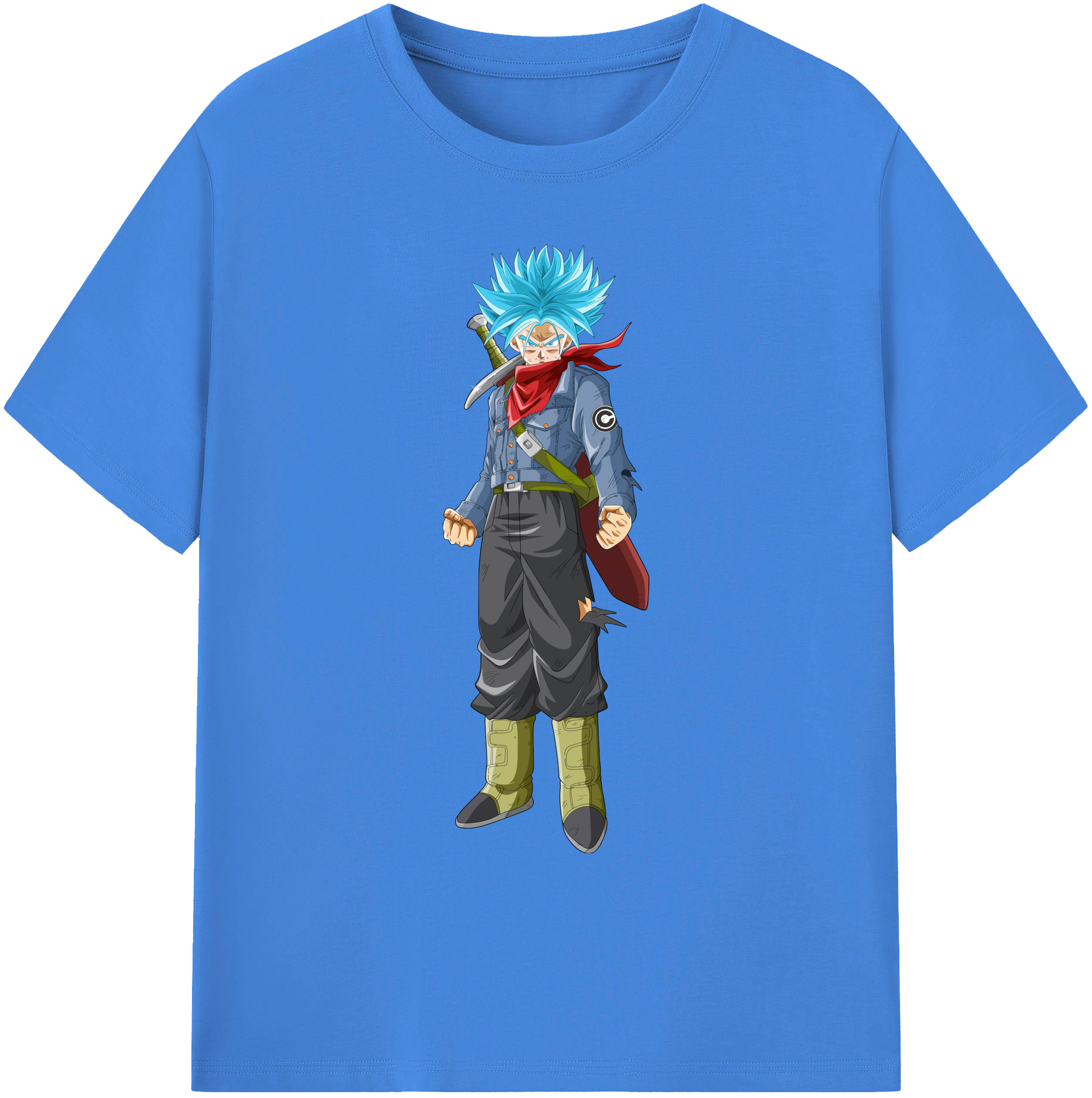 （画像用） ドラゴンボール トランクス（Torankusu）DRAGON BALL Trunks 綿100％ メンズ半袖Tシャツ｜肌触りやわらか＆通気性