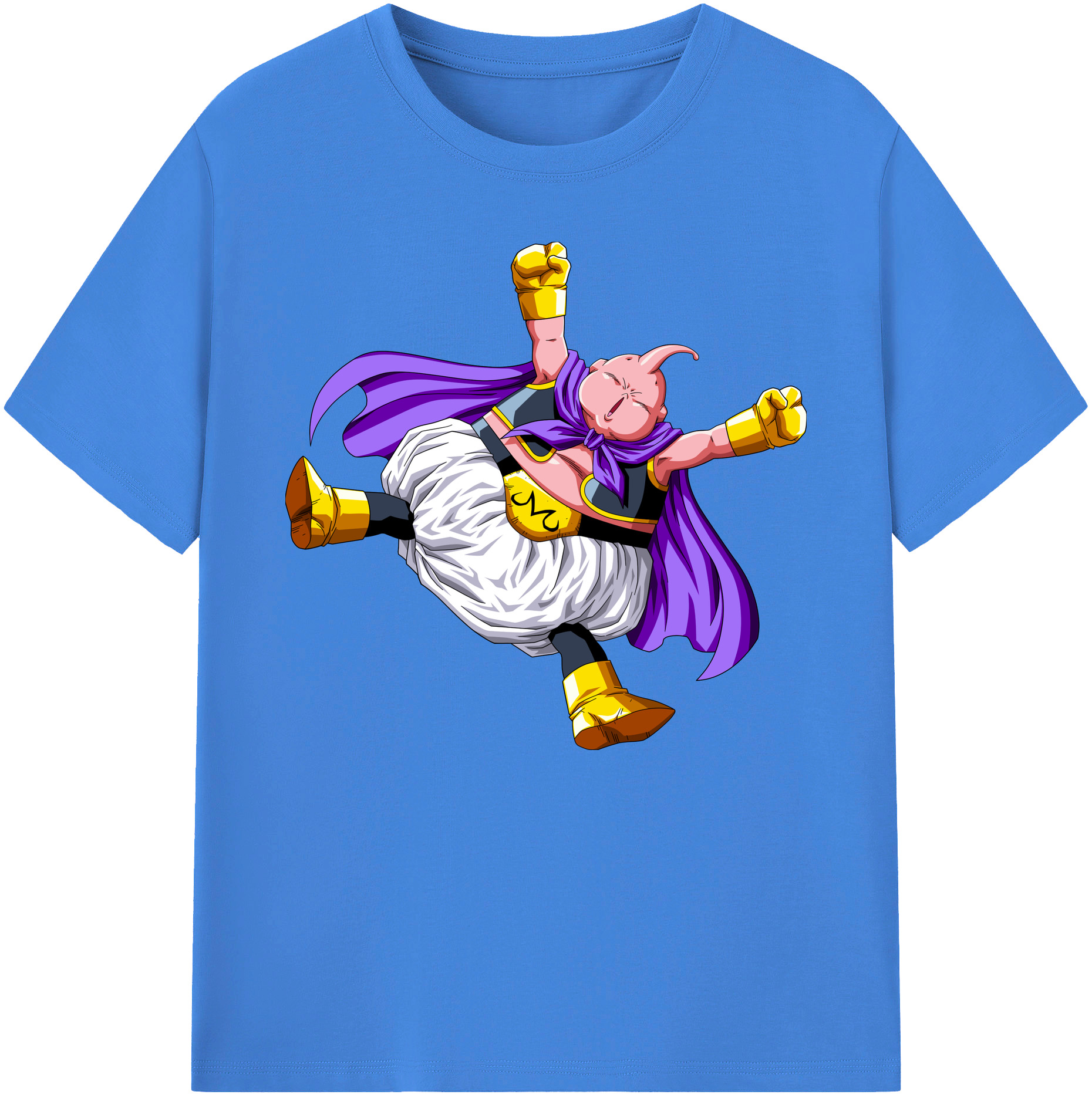 （画像用） ドラゴンボール 魔人ブウ DRAGON BALL Majin Buu 綿100％ メンズ半袖Tシャツ｜肌触りやわらか＆通気性