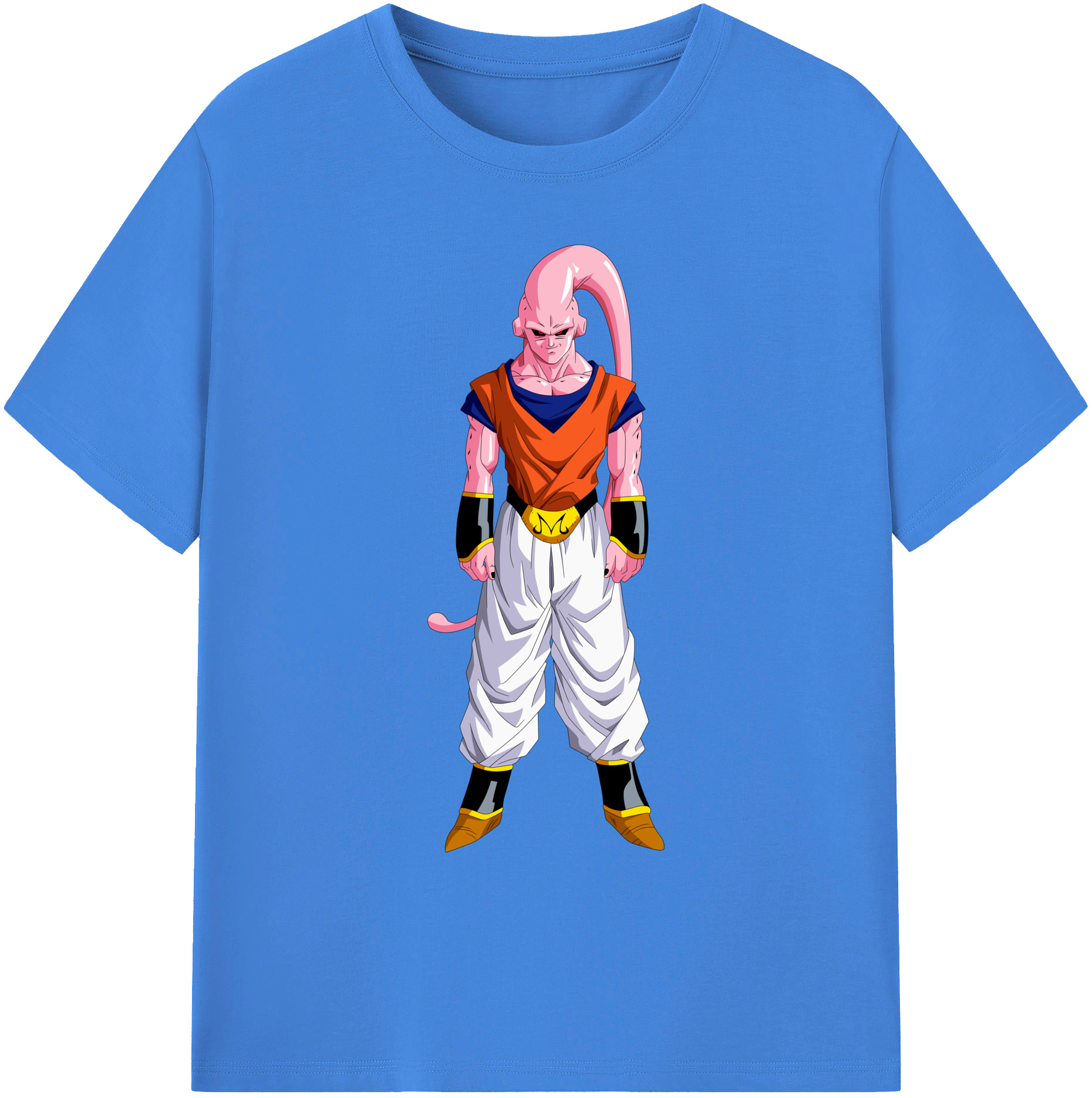 （画像用） ドラゴンボール 魔人ブウ DRAGON BALL Majin Buu 綿100％ メンズ半袖Tシャツ｜肌触りやわらか＆通気性