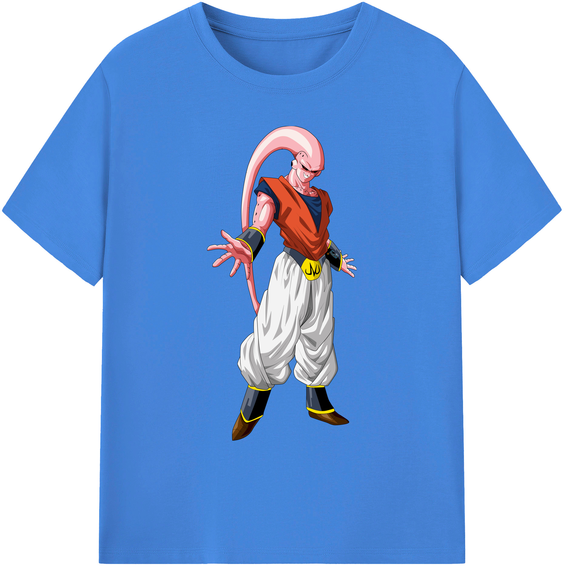 （画像用） ドラゴンボール 魔人ブウ DRAGON BALL Majin Buu 綿100％ メンズ半袖Tシャツ｜肌触りやわらか＆通気性