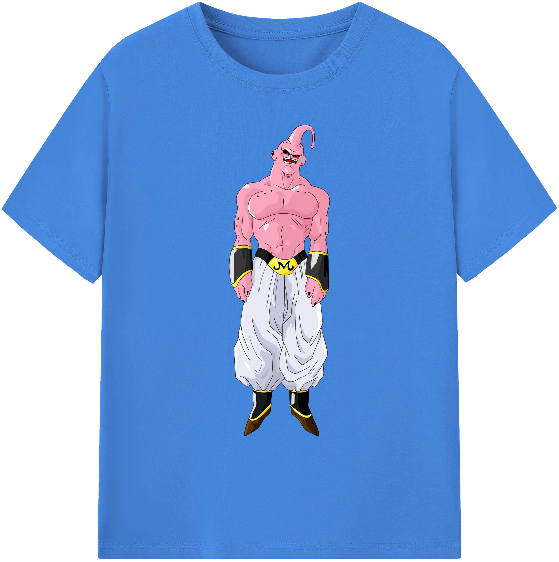 （画像用） ドラゴンボール 魔人ブウ DRAGON BALL Majin Buu 綿100％ メンズ半袖Tシャツ｜肌触りやわらか＆通気性