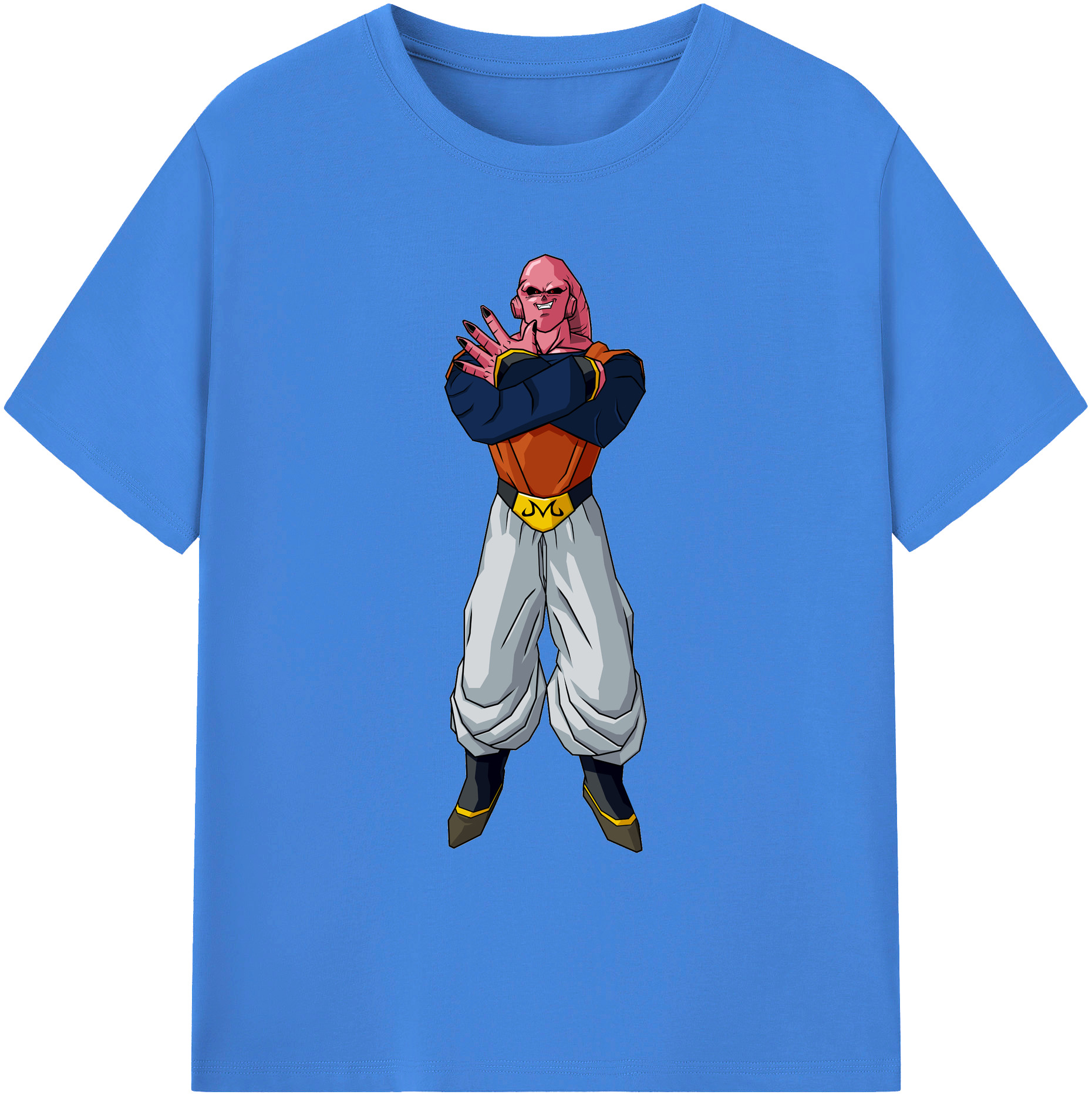 （画像用） ドラゴンボール 魔人ブウ DRAGON BALL Majin Buu 綿100％ メンズ半袖Tシャツ｜肌触りやわらか＆通気性