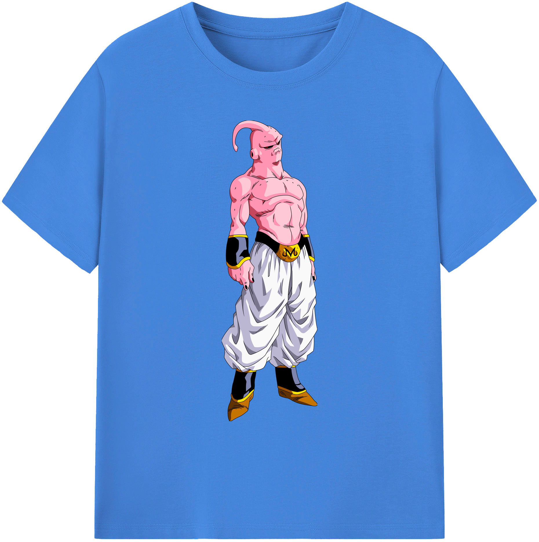 （画像用） ドラゴンボール 魔人ブウ DRAGON BALL Majin Buu 綿100％ メンズ半袖Tシャツ｜肌触りやわらか＆通気性