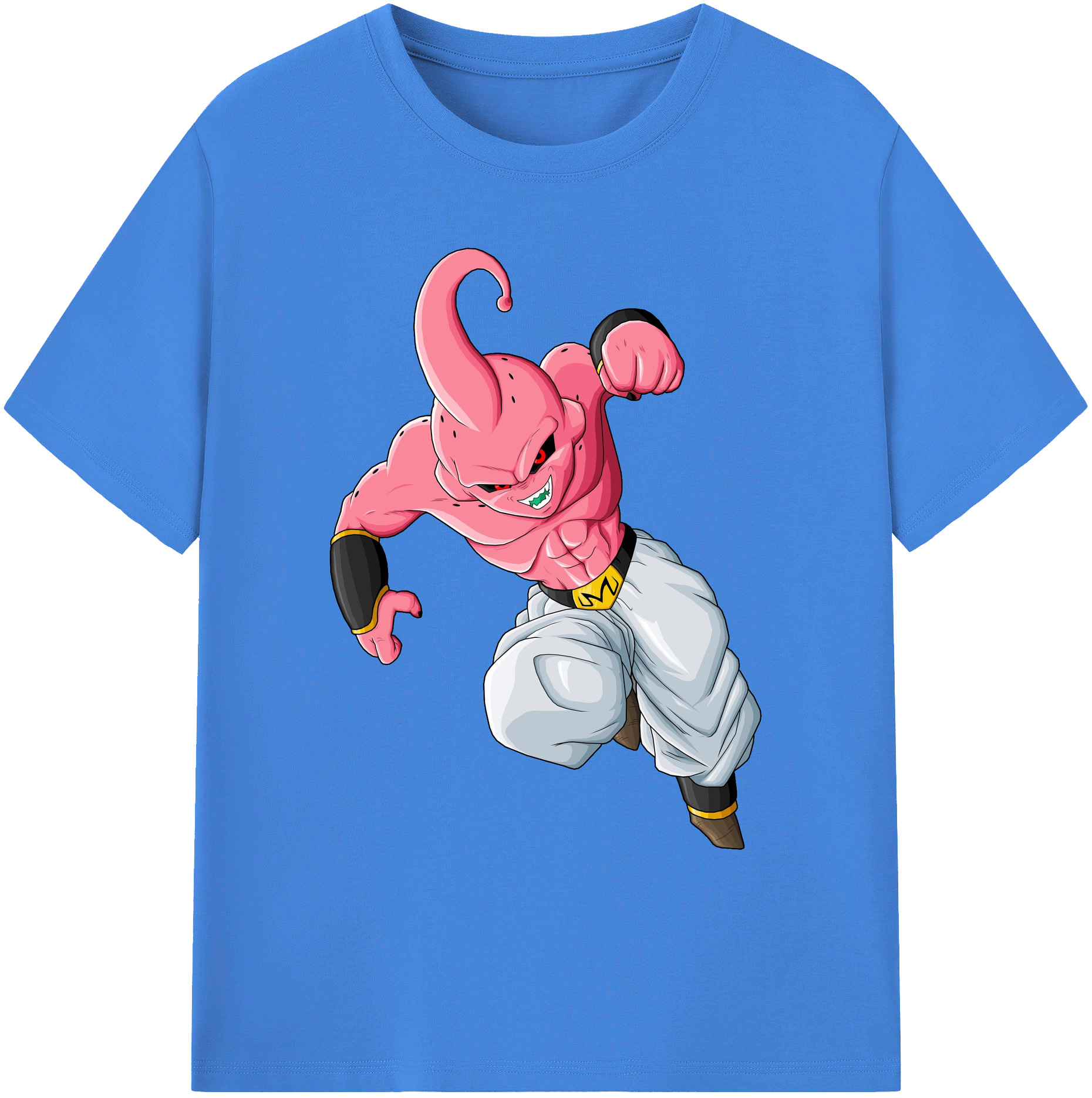 （画像用） ドラゴンボール 魔人ブウ DRAGON BALL Majin Buu 綿100％ メンズ半袖Tシャツ｜肌触りやわらか＆通気性