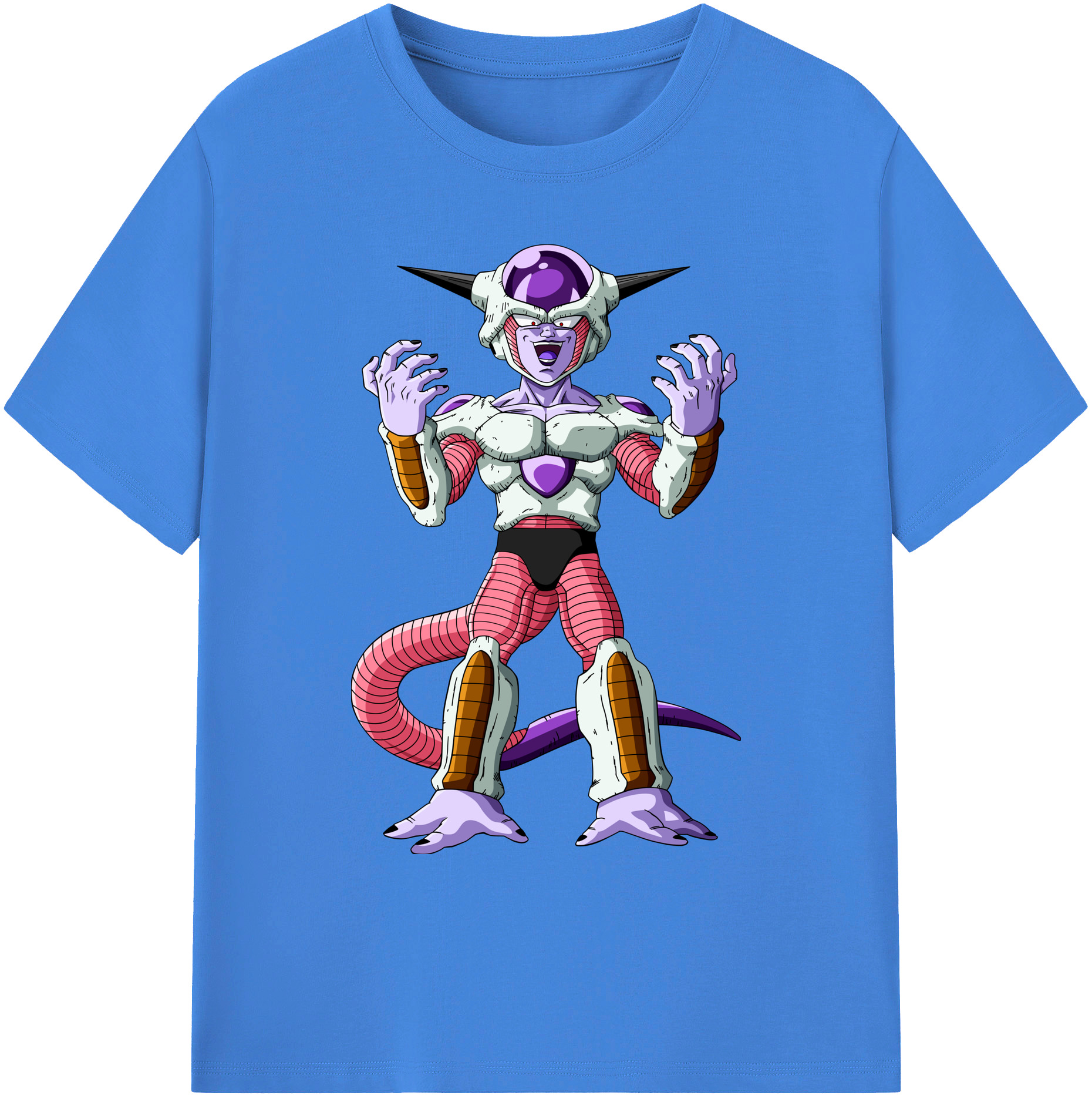 （画像用） ドラゴンボール フリーザ DRAGON BALL Frieza 綿100％ メンズ半袖Tシャツ｜肌触りやわらか＆通気性