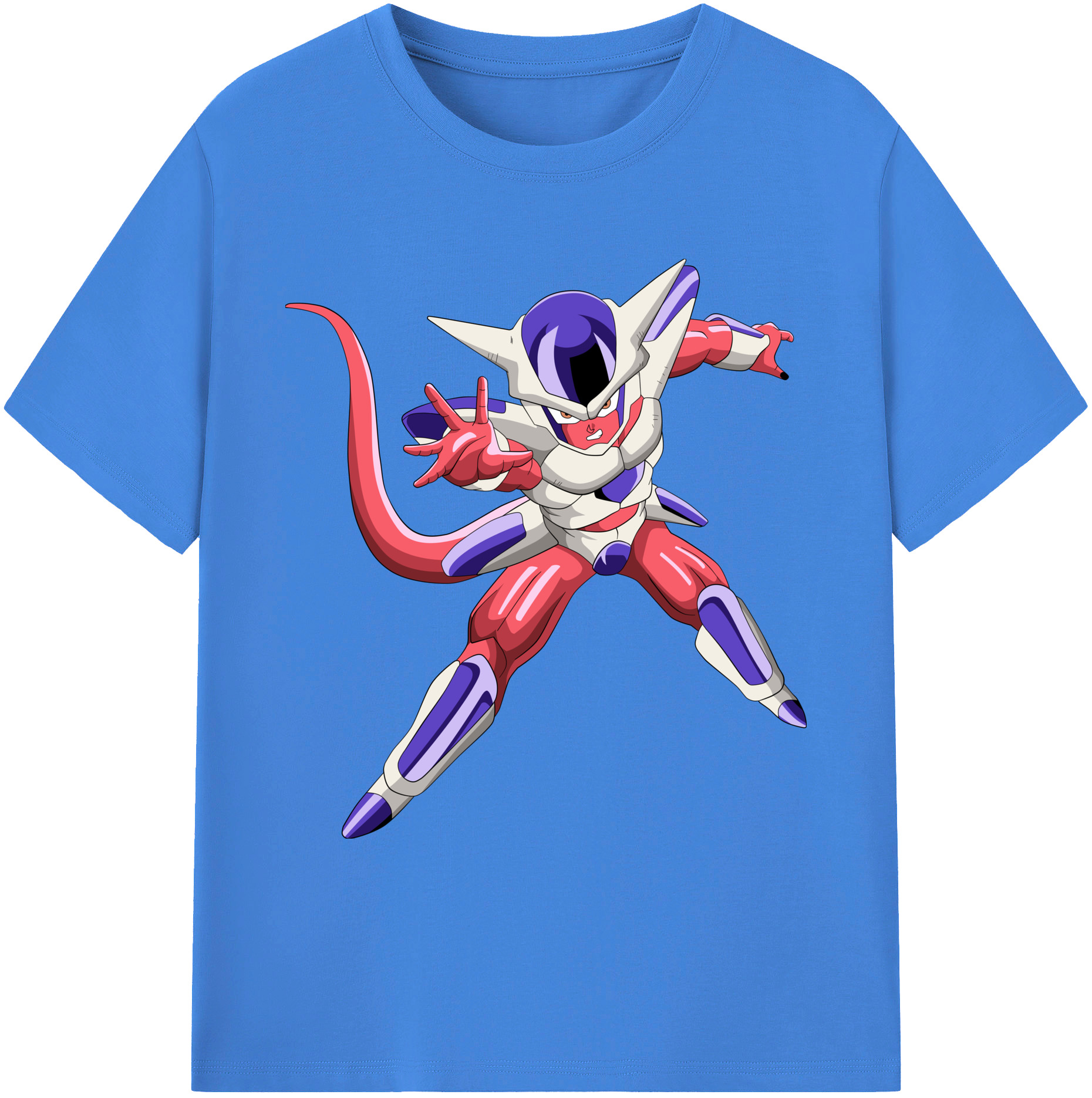 （画像用） ドラゴンボール フリーザ DRAGON BALL Frieza 綿100％ メンズ半袖Tシャツ｜肌触りやわらか＆通気性