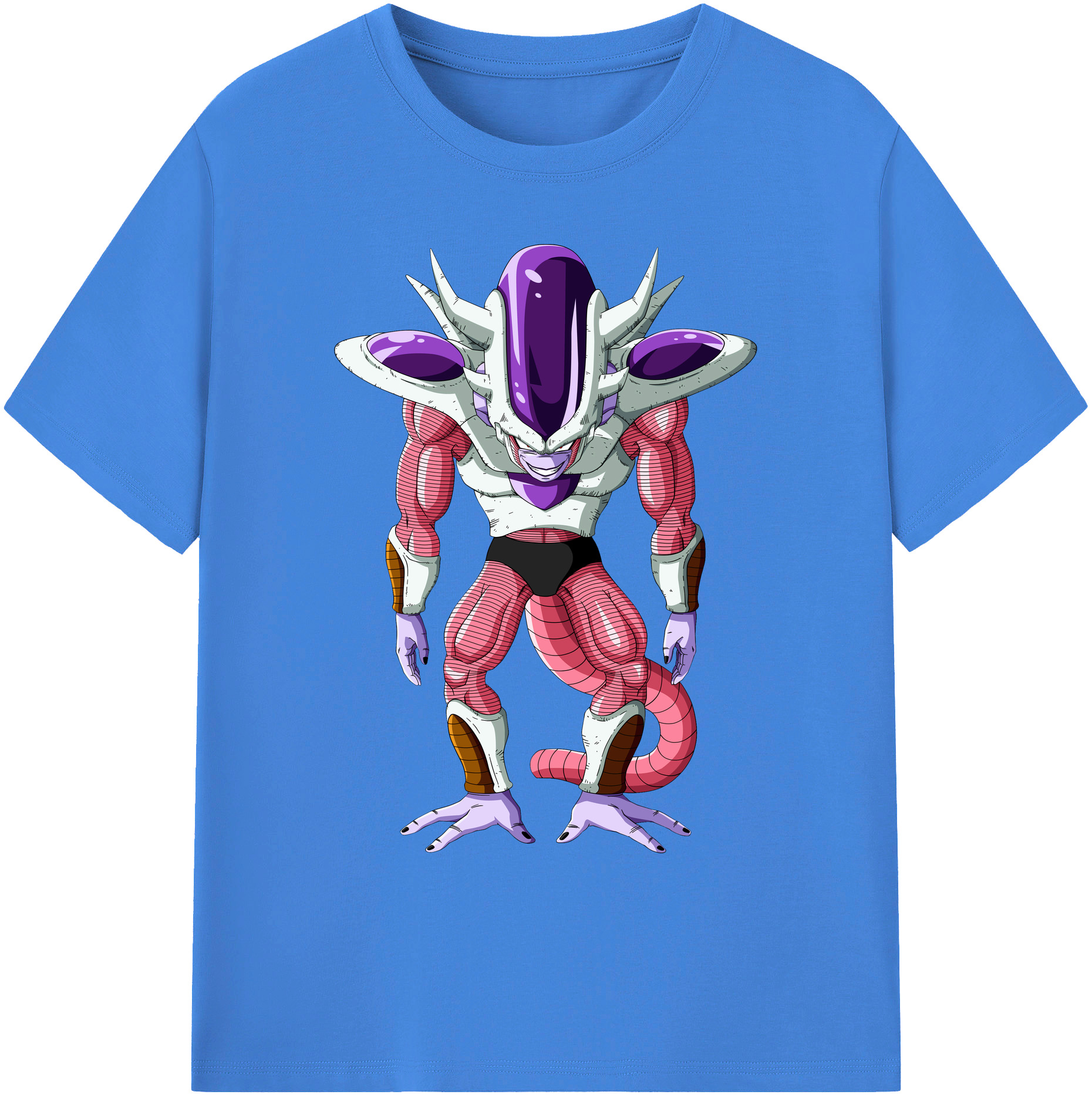 （画像用） ドラゴンボール フリーザ DRAGON BALL Frieza 綿100％ メンズ半袖Tシャツ｜肌触りやわらか＆通気性