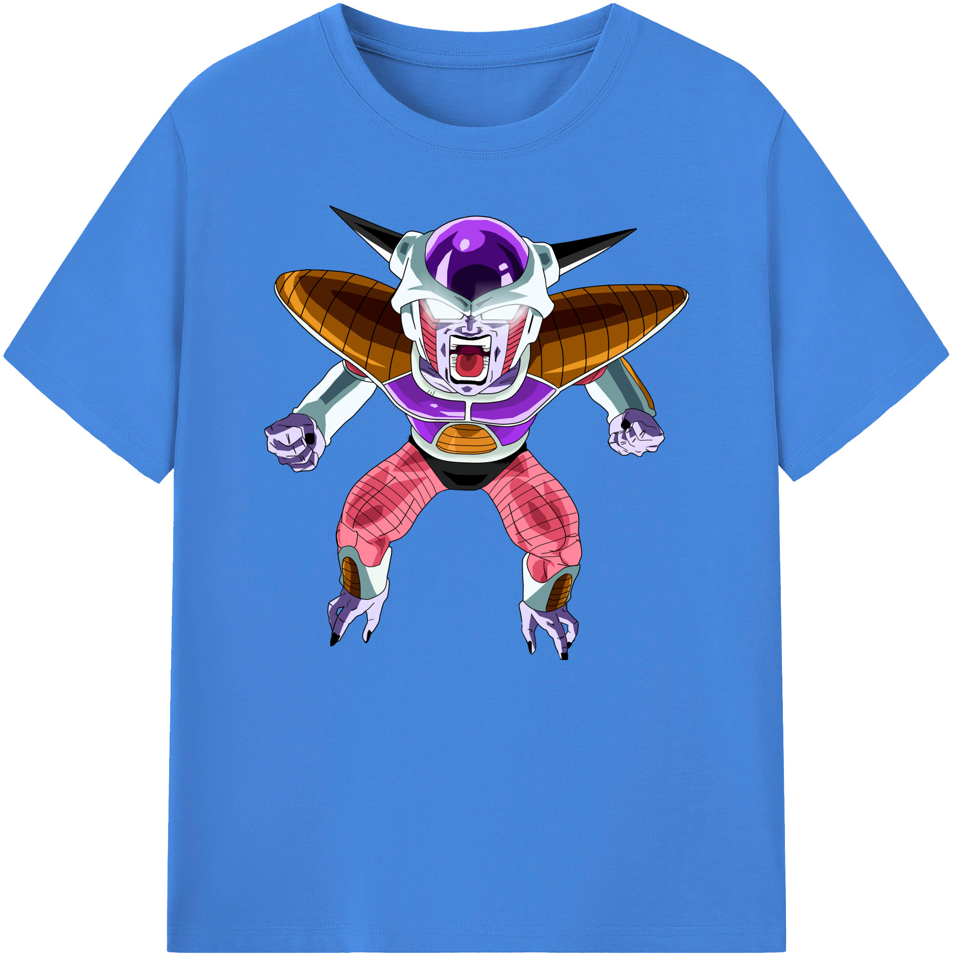 （画像用） ドラゴンボール フリーザ DRAGON BALL Frieza 綿100％ メンズ半袖Tシャツ｜肌触りやわらか＆通気性