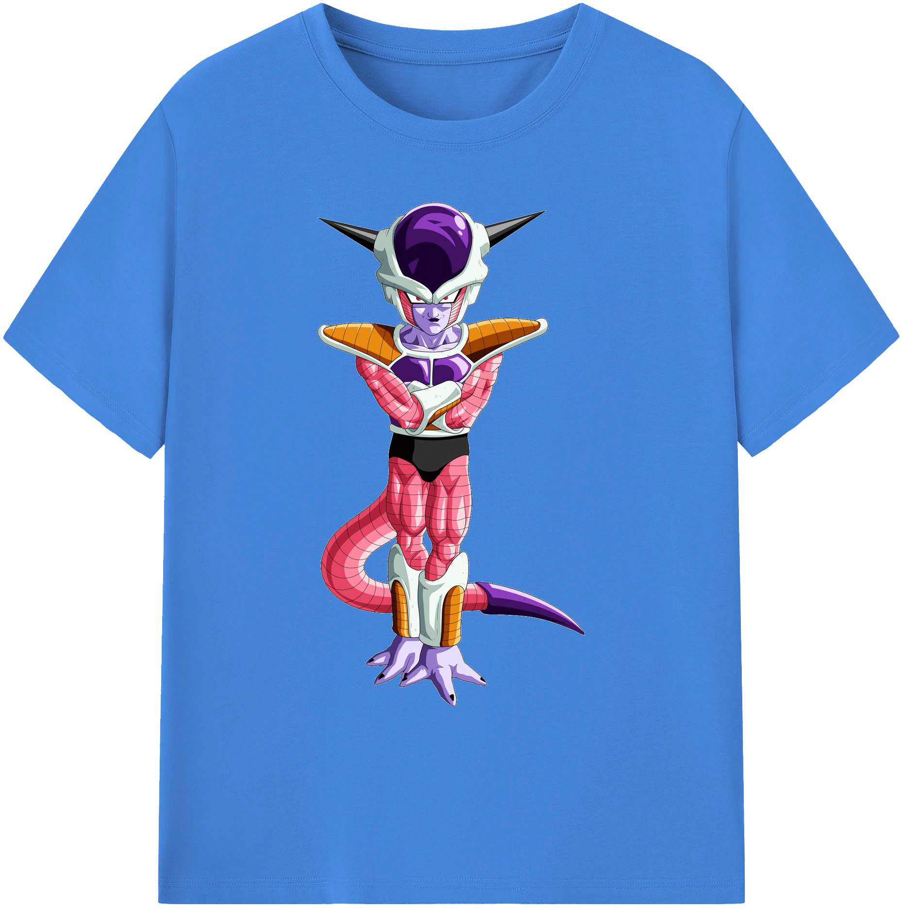 （画像用） ドラゴンボール フリーザ DRAGON BALL Frieza 綿100％ メンズ半袖Tシャツ｜肌触りやわらか＆通気性