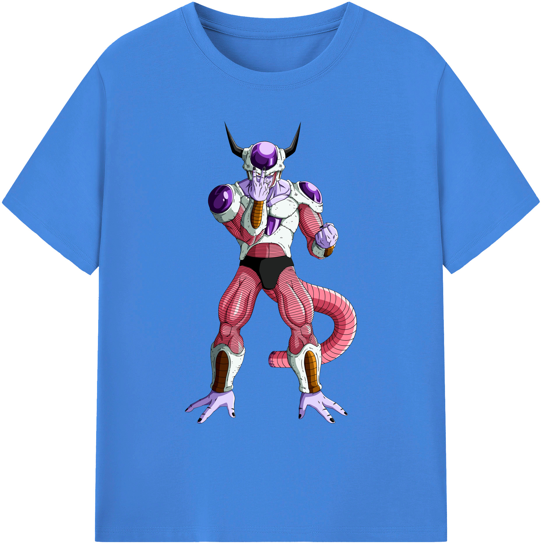 （画像用） ドラゴンボール フリーザ DRAGON BALL Frieza 綿100％ メンズ半袖Tシャツ｜肌触りやわらか＆通気性
