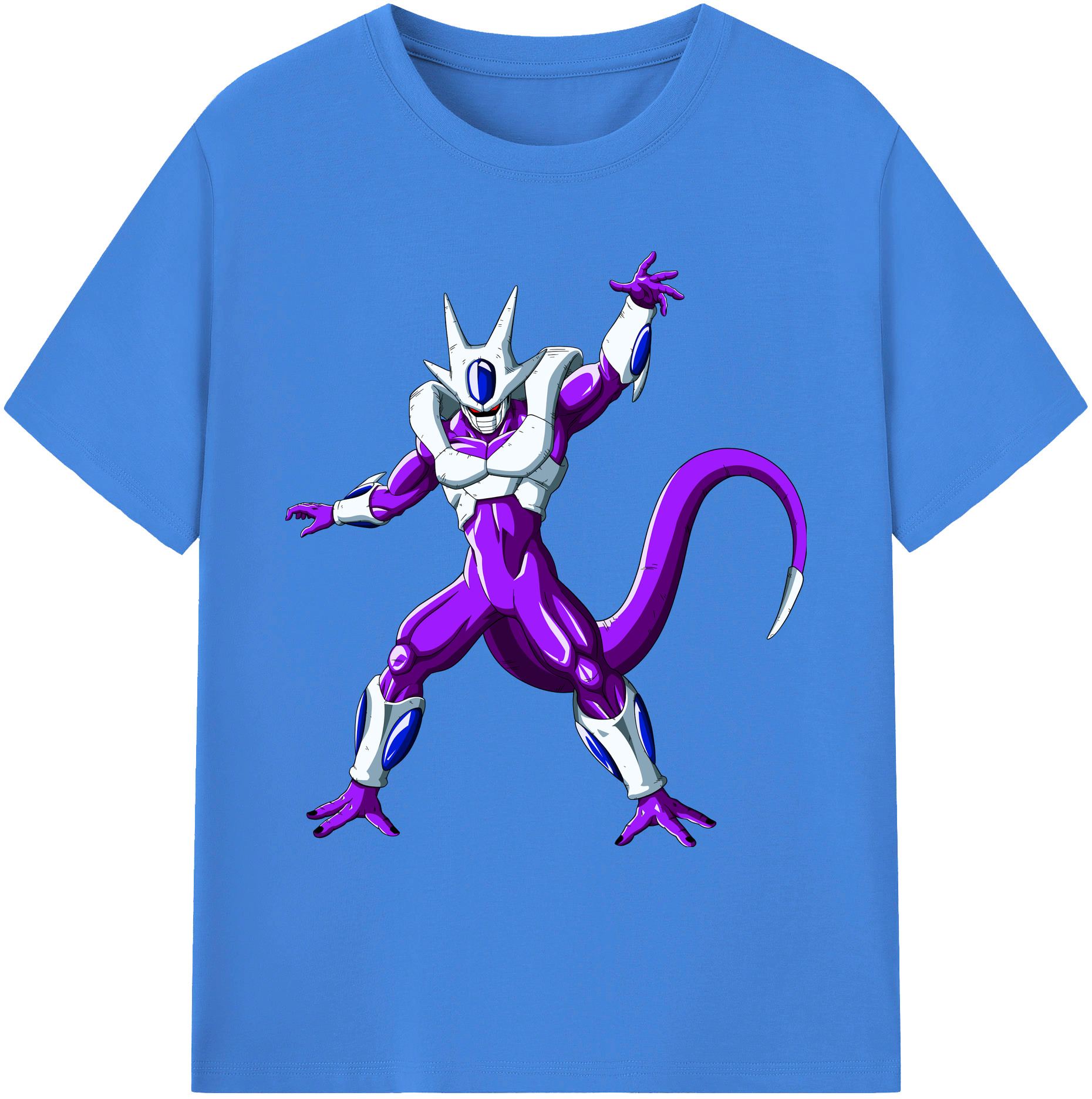 （画像用） ドラゴンボール クウラ DRAGON BALL Cooler Coora 綿100％ メンズ半袖Tシャツ｜肌触りやわらか＆通気性