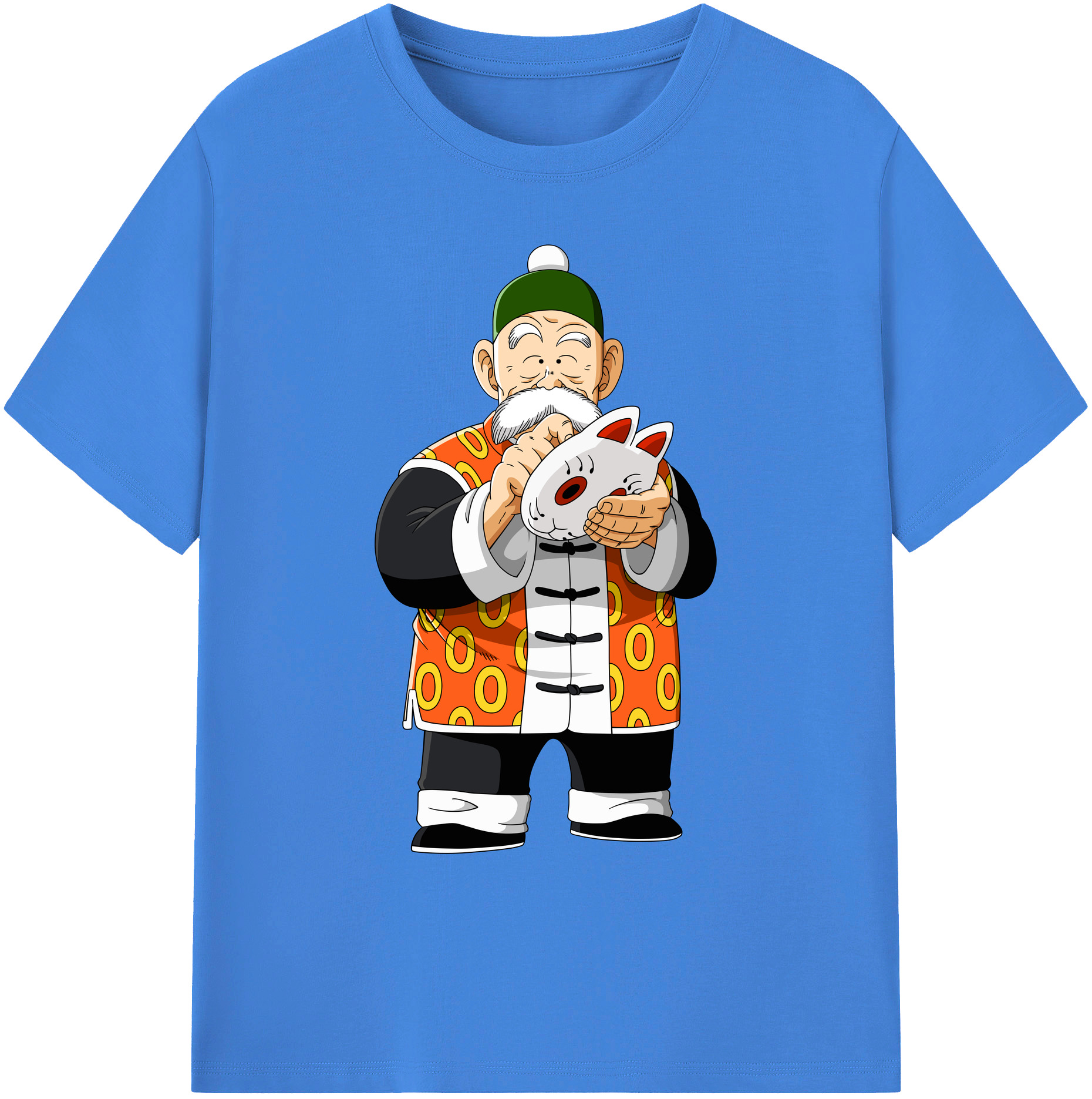 （画像用） ドラゴンボール 亀仙人（かめせんにん） DRAGON BALL Master Roshi Kame Sennin 綿100％ メンズ半袖Tシャツ｜肌触りやわらか＆通気性