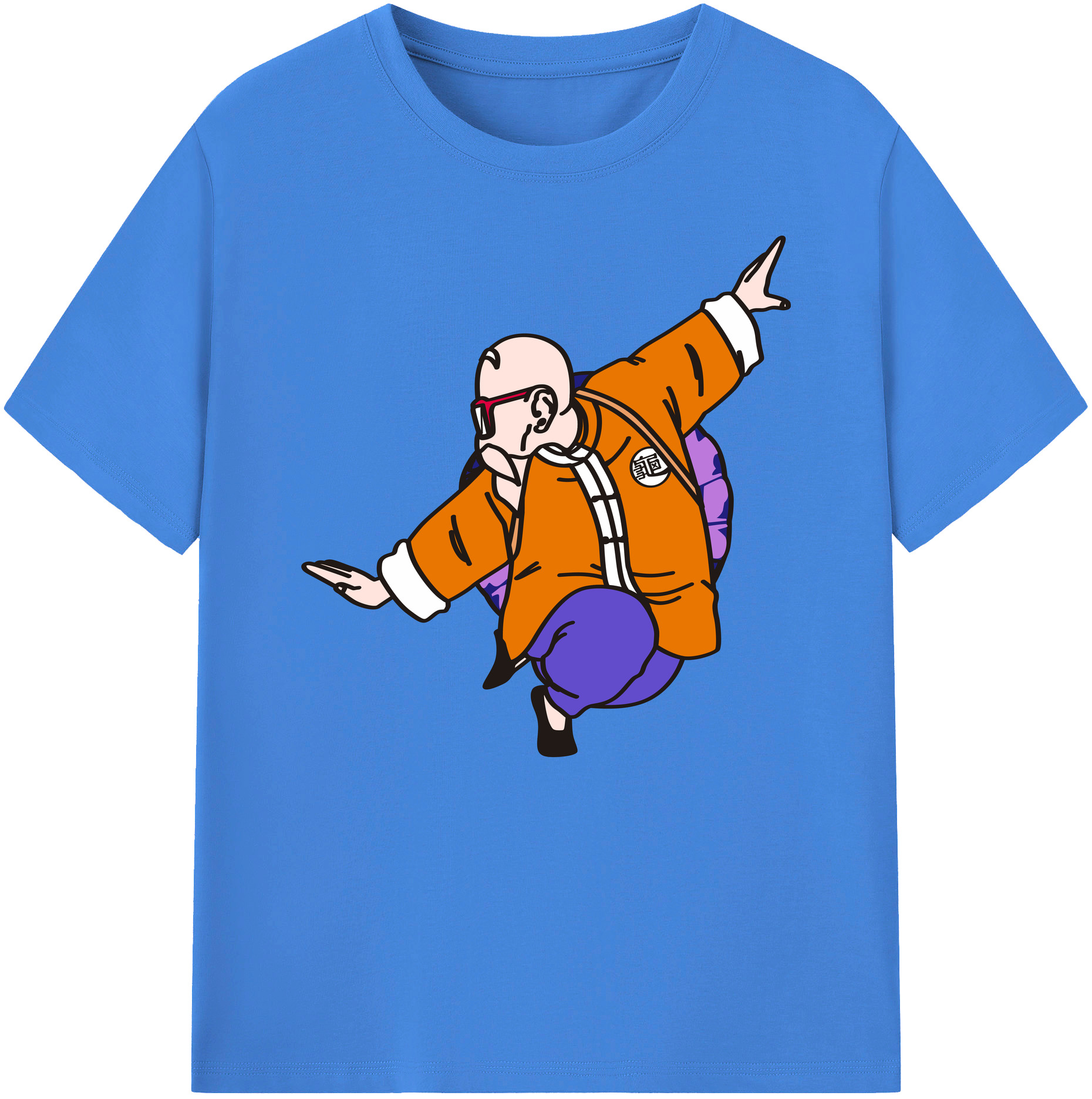 （画像用） ドラゴンボール 亀仙人（かめせんにん） DRAGON BALL Master Roshi Kame Sennin 綿100％ メンズ半袖Tシャツ｜肌触りやわらか＆通気性