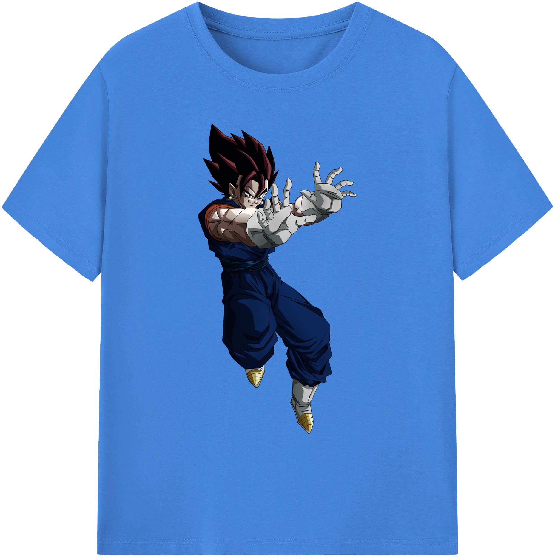 （画像用） ドラゴンボール ベジット DRAGON BALL Vegetto 綿100％ メンズ半袖Tシャツ｜肌触りやわらか＆通気性