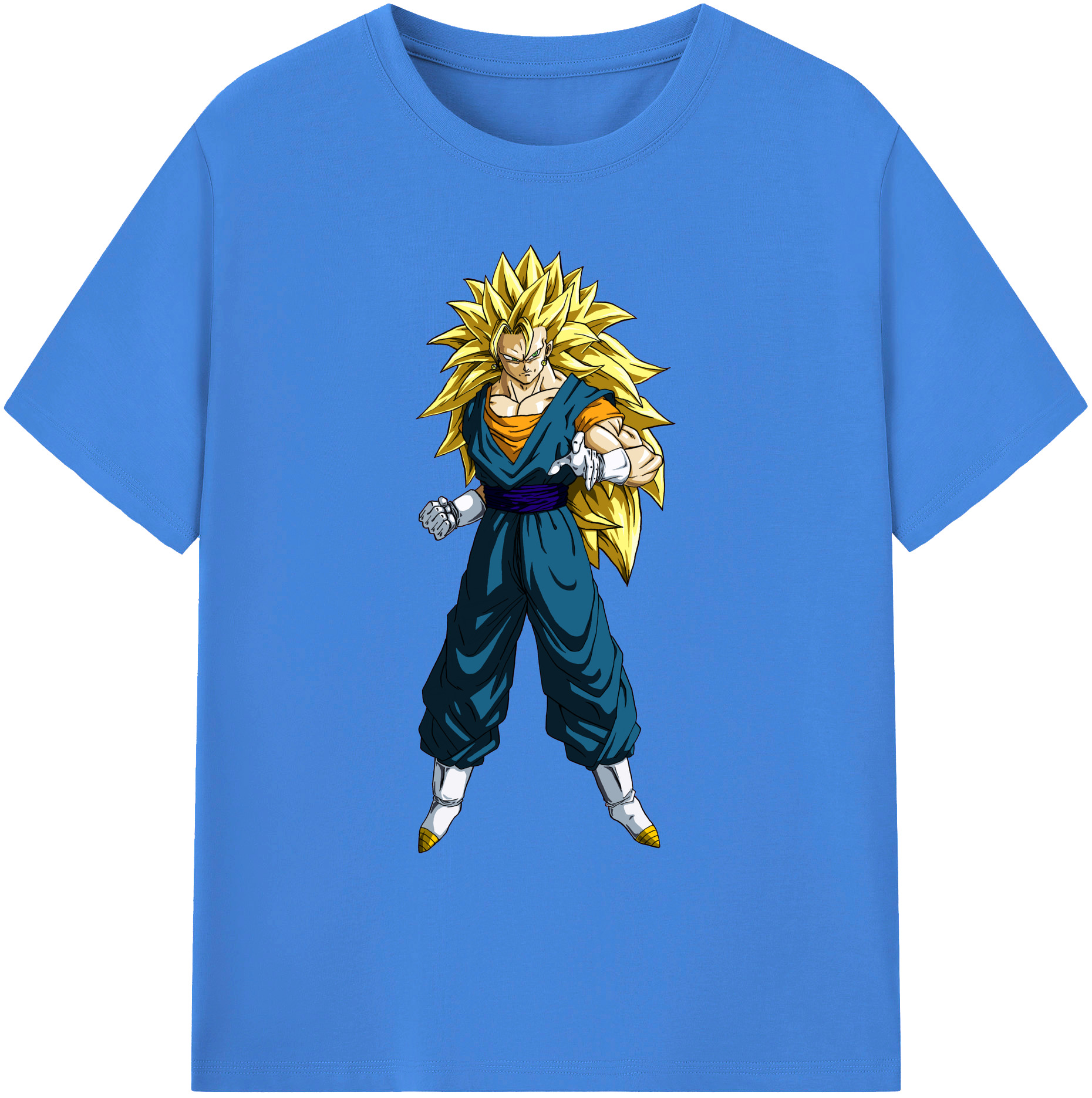 （画像用） ドラゴンボール ベジット DRAGON BALL Vegetto 綿100％ メンズ半袖Tシャツ｜肌触りやわらか＆通気性