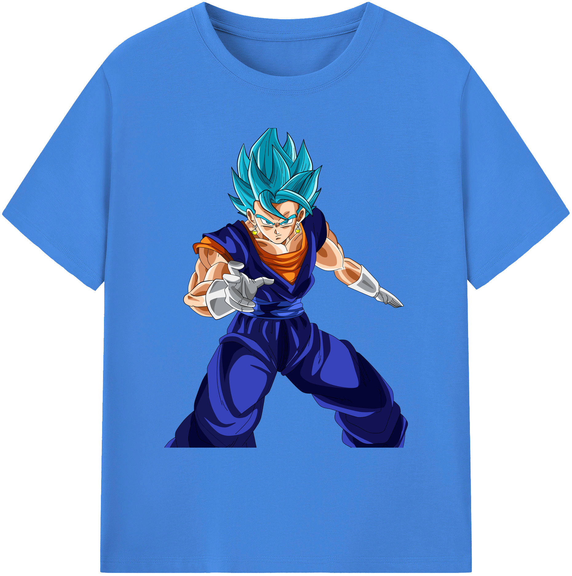 （画像用） ドラゴンボール ベジット DRAGON BALL Vegetto 綿100％ メンズ半袖Tシャツ｜肌触りやわらか＆通気性