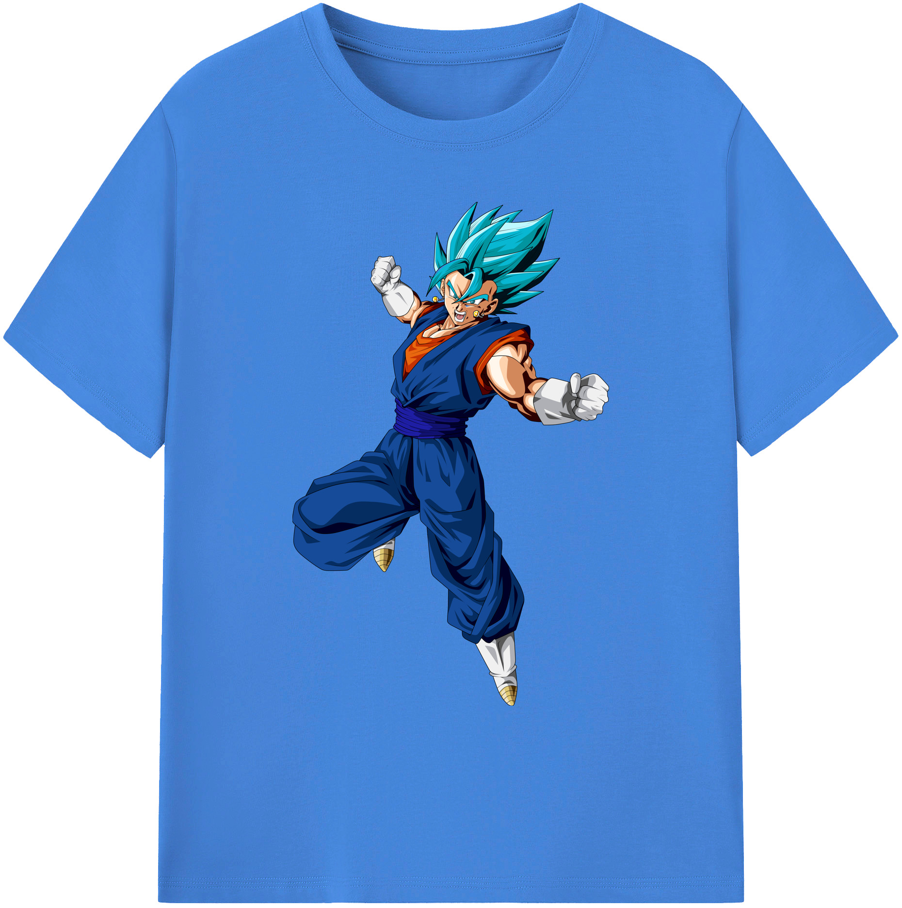 （画像用） ドラゴンボール ベジット DRAGON BALL Vegetto 綿100％ メンズ半袖Tシャツ｜肌触りやわらか＆通気性