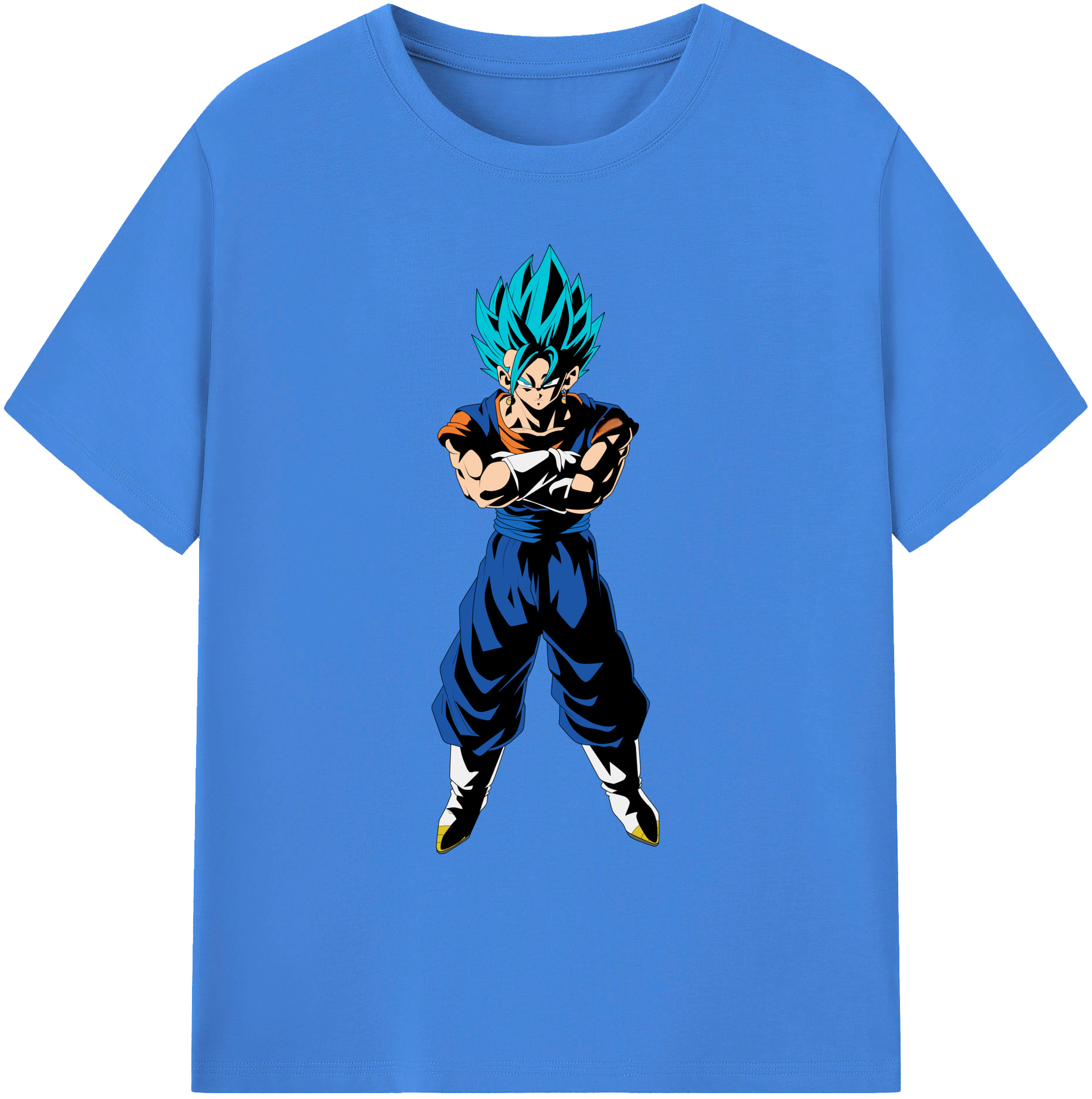 （画像用） ドラゴンボール ベジット DRAGON BALL Vegetto 綿100％ メンズ半袖Tシャツ｜肌触りやわらか＆通気性