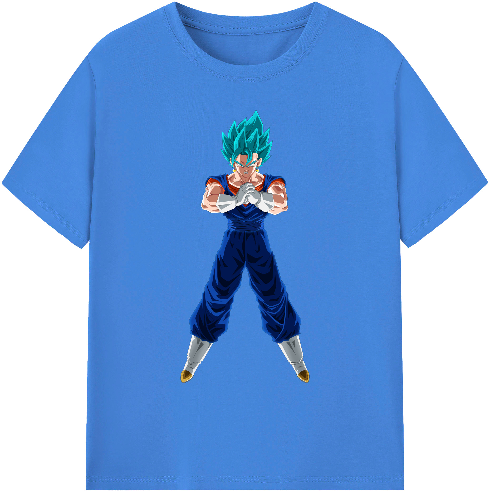 （画像用） ドラゴンボール ベジット DRAGON BALL Vegetto 綿100％ メンズ半袖Tシャツ｜肌触りやわらか＆通気性