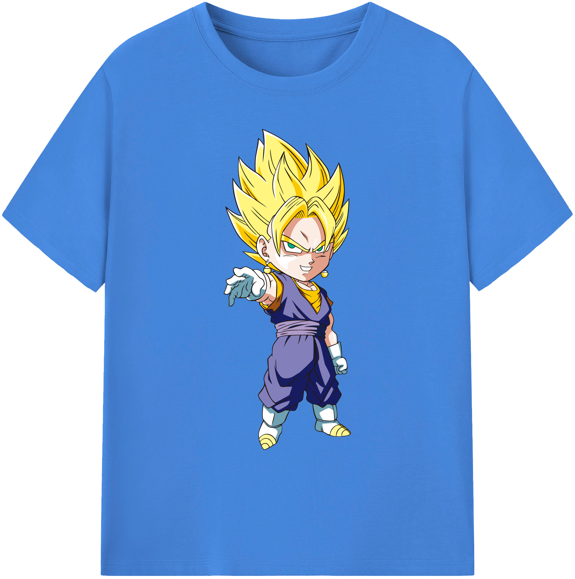 （画像用） ドラゴンボール ベジット DRAGON BALL Vegetto 綿100％ メンズ半袖Tシャツ｜肌触りやわらか＆通気性