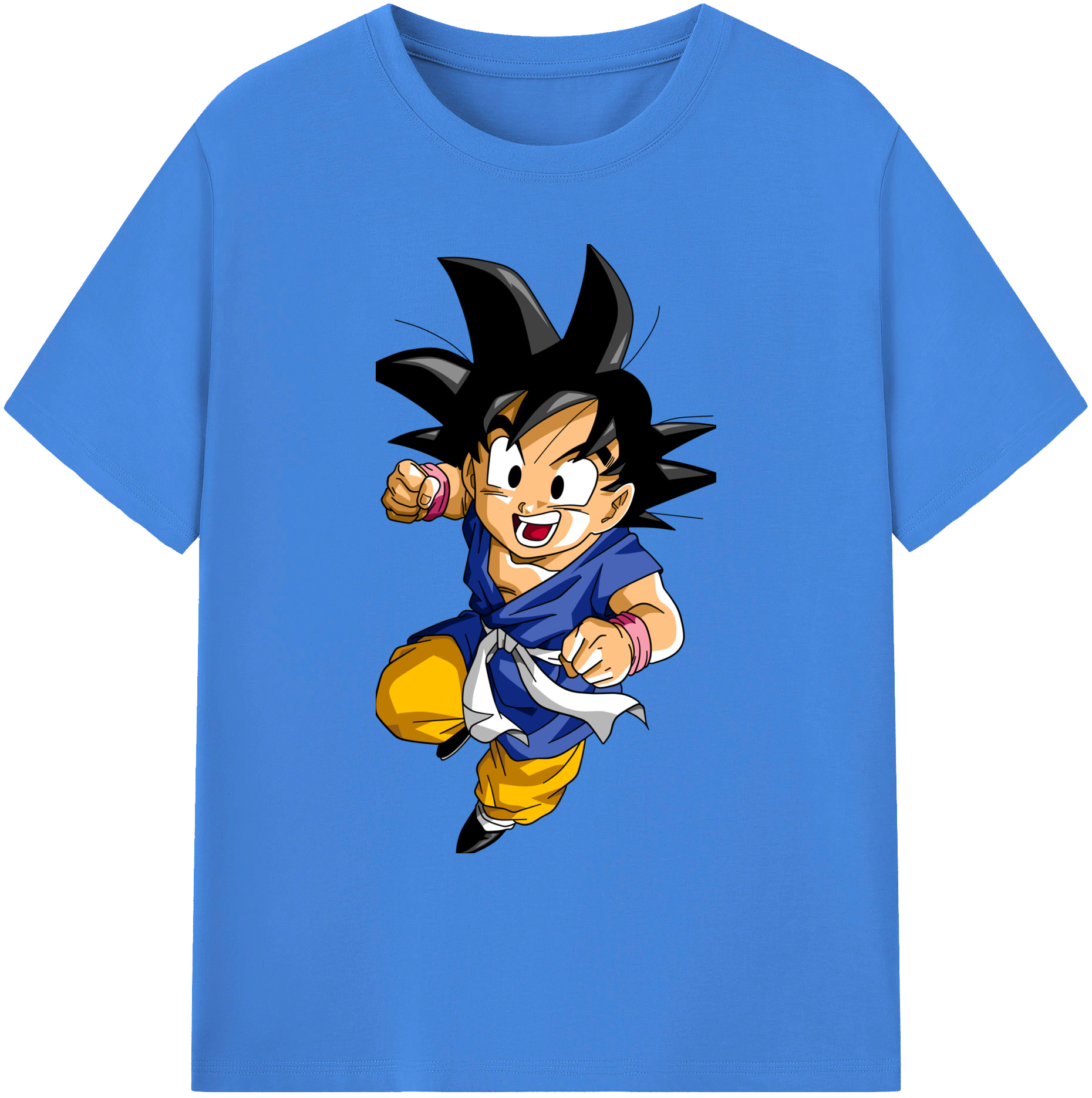 （画像用） ドラゴンボール 孫悟天 そん ごてん DRAGON BALL Son Goten 綿100％ メンズ半袖Tシャツ｜肌触りやわらか＆通気性