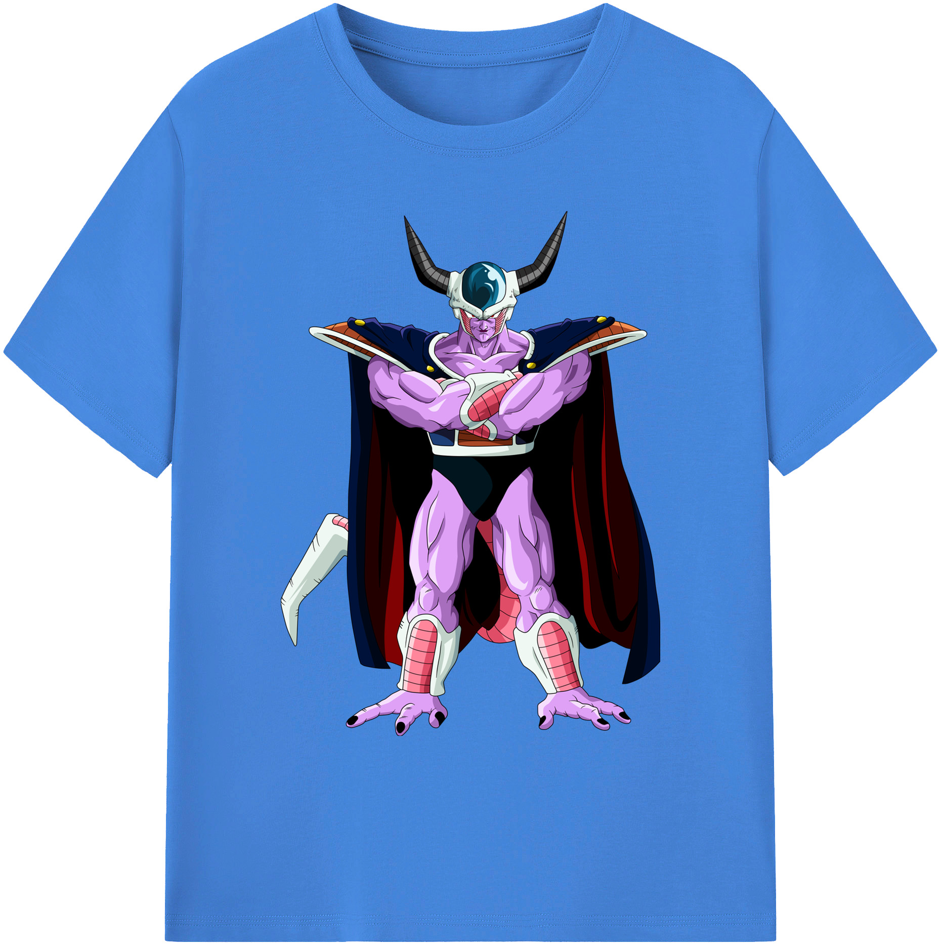 （画像用） ドラゴンボール コルド大王 DRAGON BALL King Cold 綿100％ メンズ半袖Tシャツ｜肌触りやわらか＆通気性