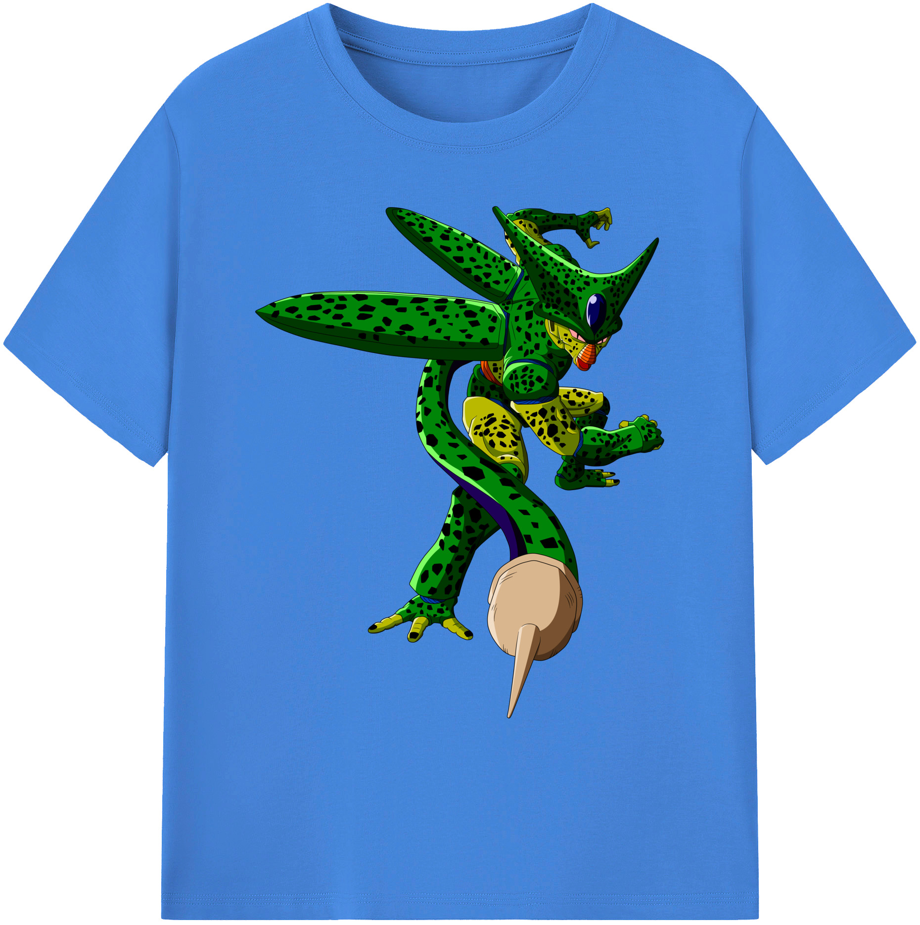 （画像用） ドラゴンボール セル DRAGON BALL Cell 綿100％ メンズ半袖Tシャツ｜肌触りやわらか＆通気性