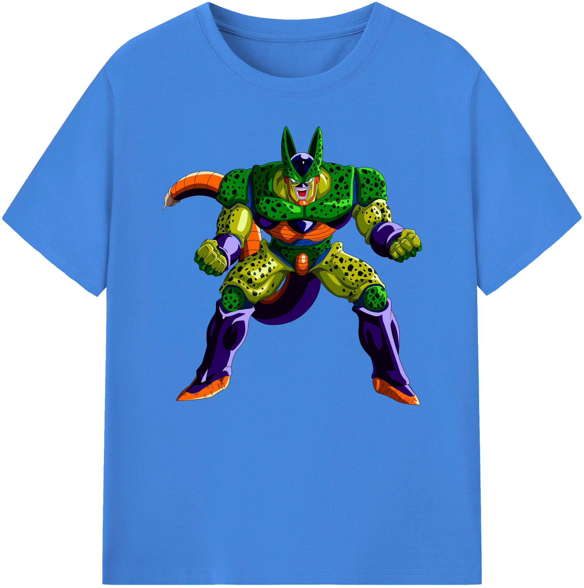 （画像用） ドラゴンボール セル DRAGON BALL Cell 綿100％ メンズ半袖Tシャツ｜肌触りやわらか＆通気性