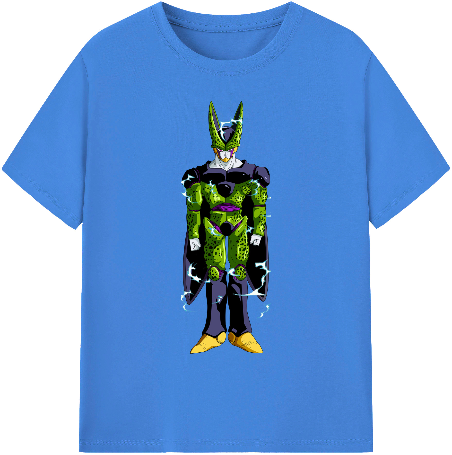 （画像用） ドラゴンボール セル DRAGON BALL Cell 綿100％ メンズ半袖Tシャツ｜肌触りやわらか＆通気性
