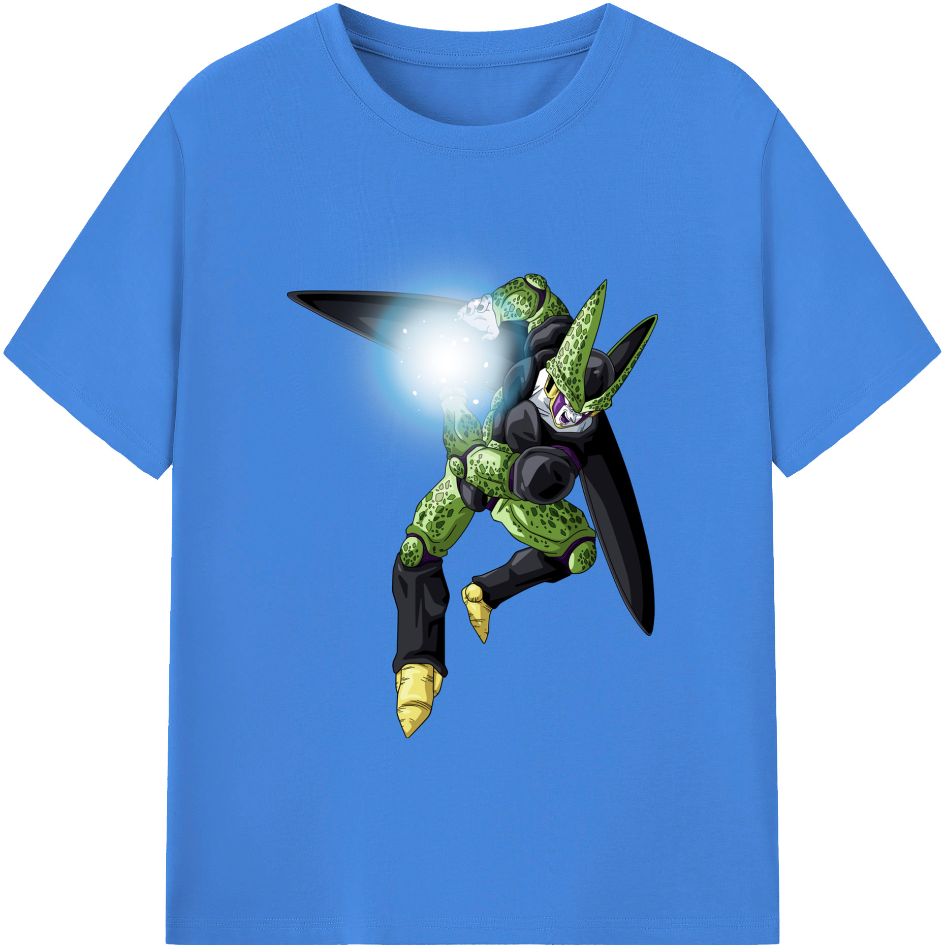 （画像用） ドラゴンボール セル DRAGON BALL Cell 綿100％ メンズ半袖Tシャツ｜肌触りやわらか＆通気性