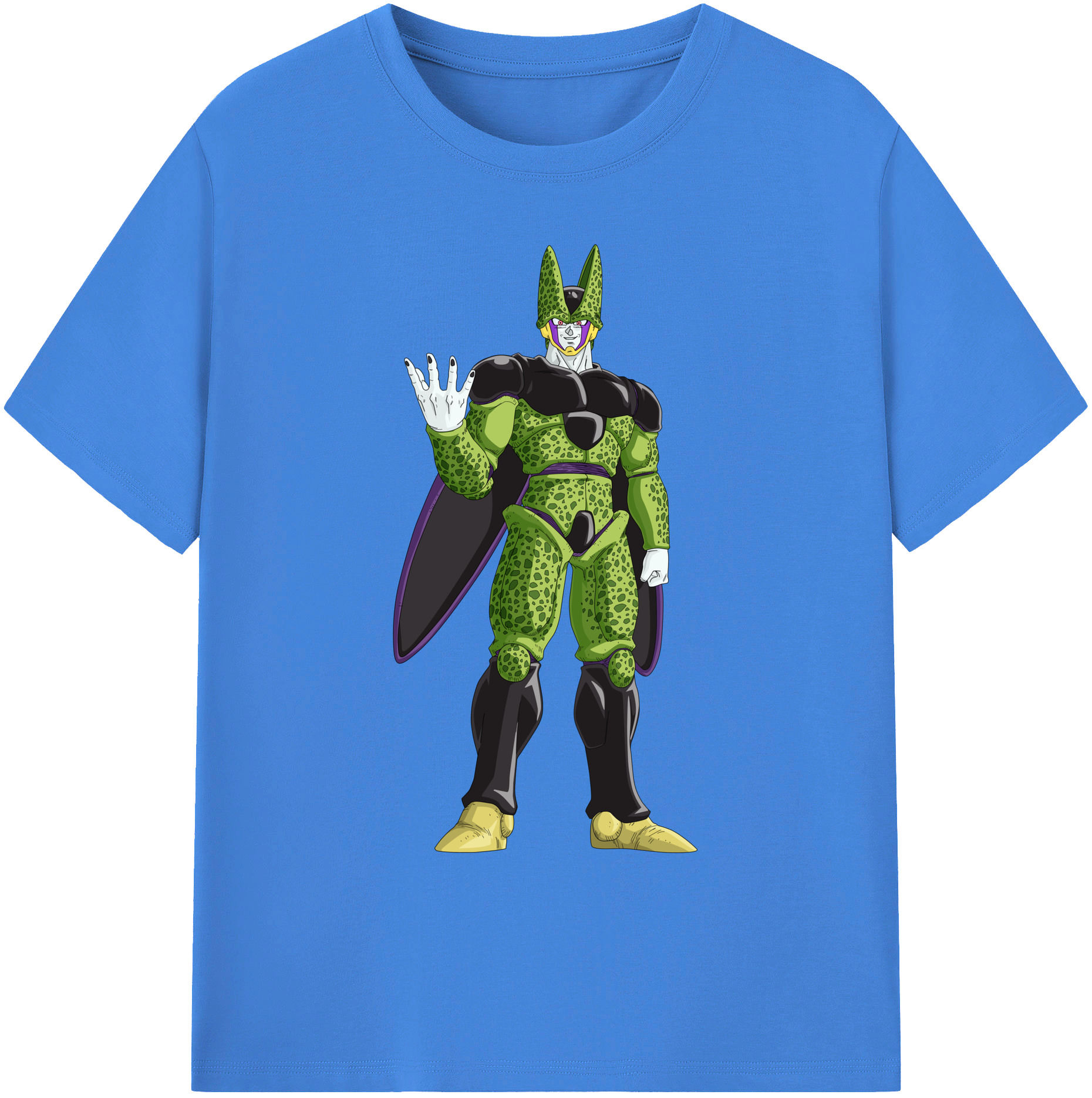 （画像用） ドラゴンボール セル DRAGON BALL Cell 綿100％ メンズ半袖Tシャツ｜肌触りやわらか＆通気性