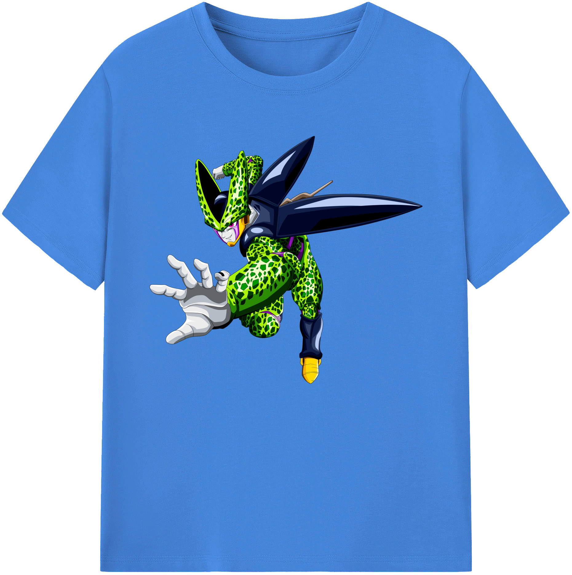 （画像用） ドラゴンボール セル DRAGON BALL Cell 綿100％ メンズ半袖Tシャツ｜肌触りやわらか＆通気性