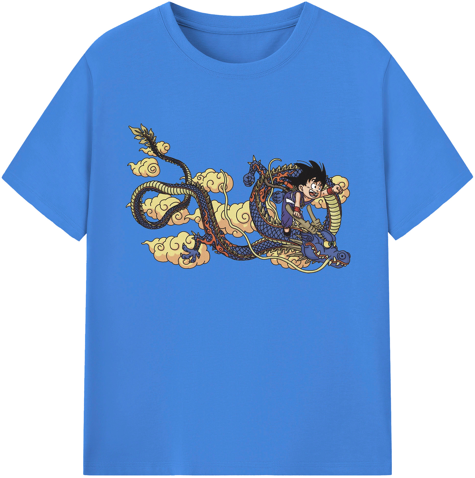 （画像用） ドラゴンボール 神龍 シェンロン DRAGON BALL Shenron 綿100％ メンズ半袖Tシャツ｜肌触りやわらか＆通気性