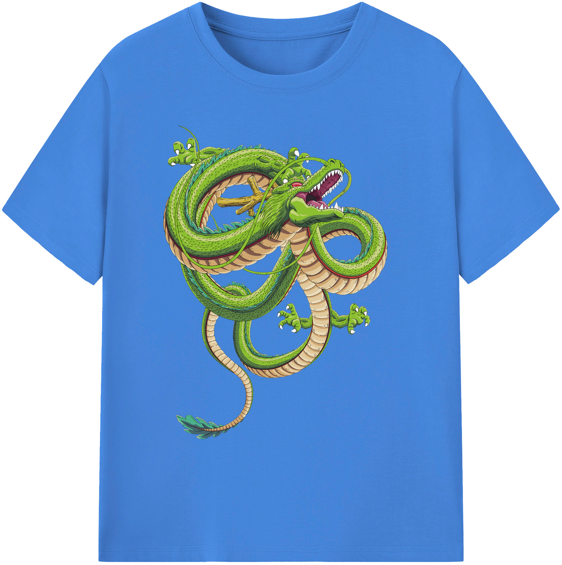 （画像用） ドラゴンボール 神龍 シェンロン DRAGON BALL Shenron 綿100％ メンズ半袖Tシャツ｜肌触りやわらか＆通気性