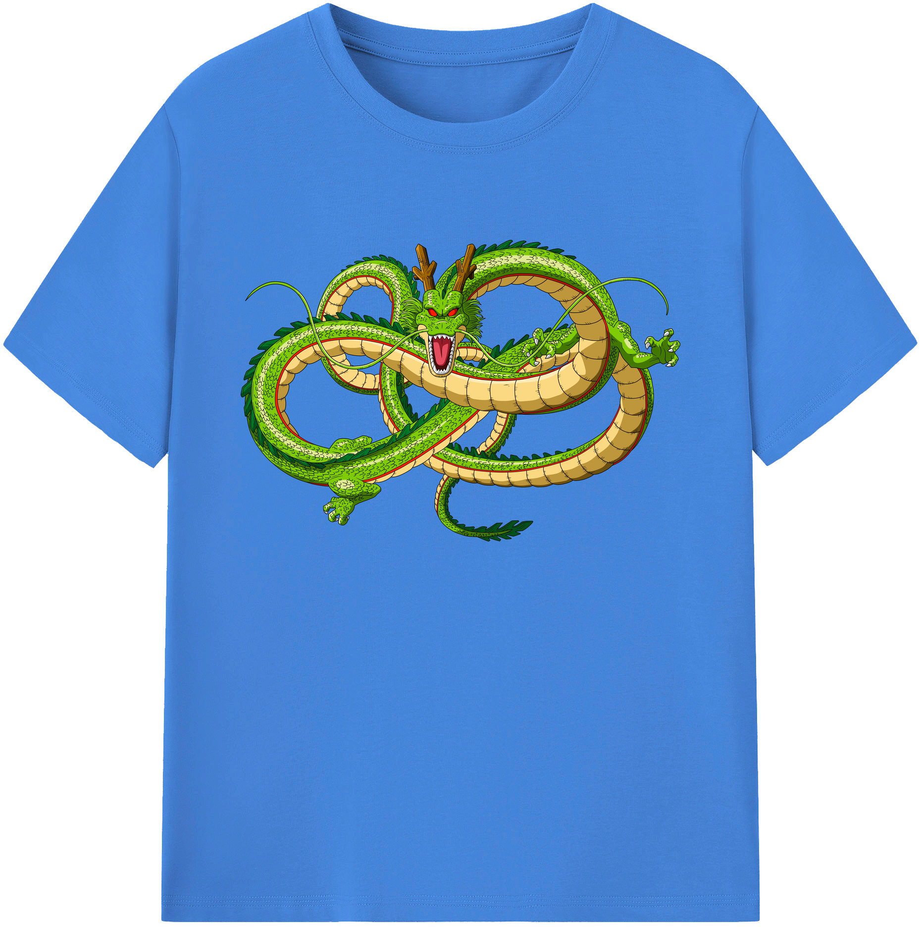 （画像用） ドラゴンボール 神龍 シェンロン DRAGON BALL Shenron 綿100％ メンズ半袖Tシャツ｜肌触りやわらか＆通気性