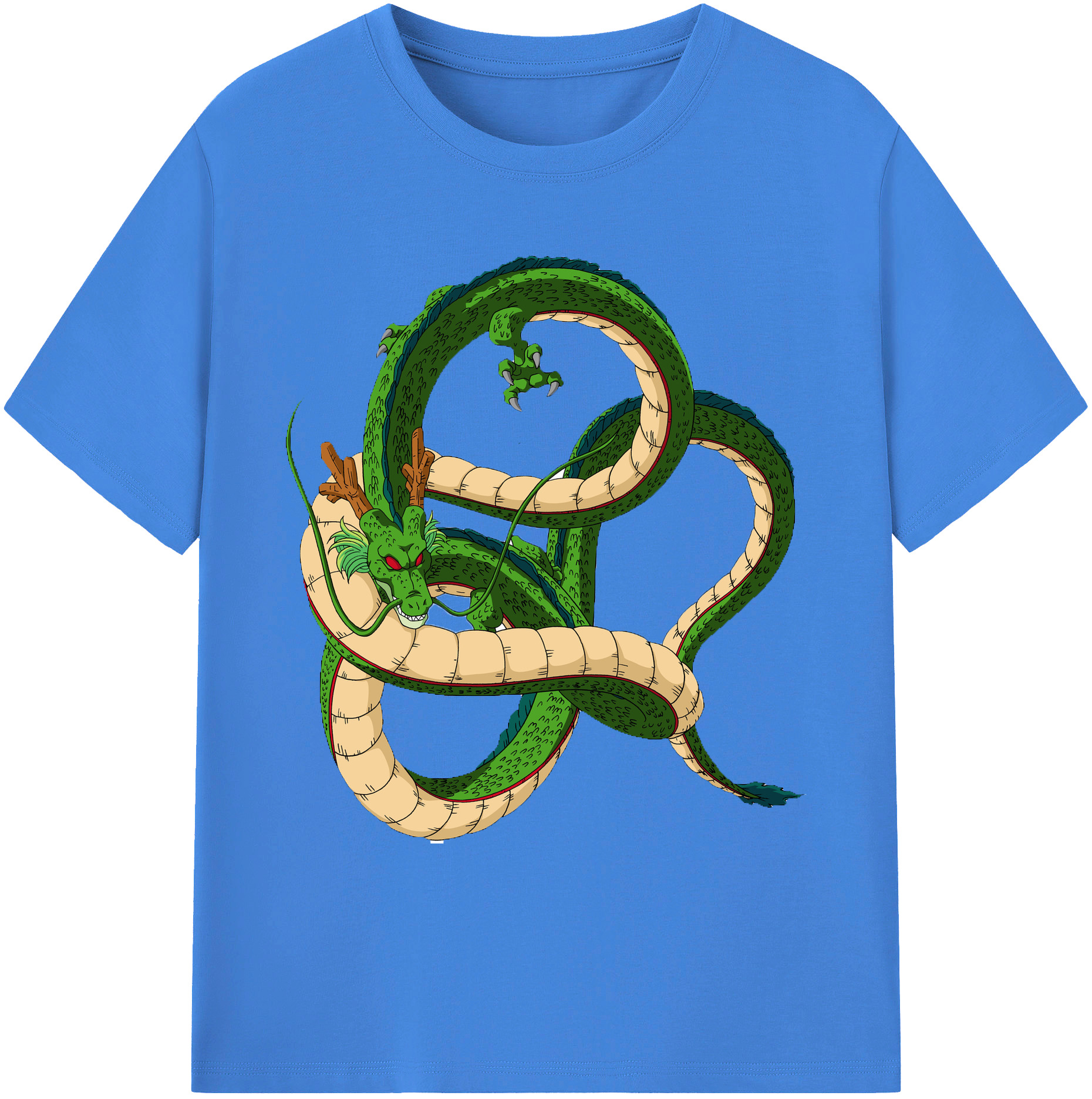 （画像用） ドラゴンボール 神龍 シェンロン DRAGON BALL Shenron 綿100％ メンズ半袖Tシャツ｜肌触りやわらか＆通気性