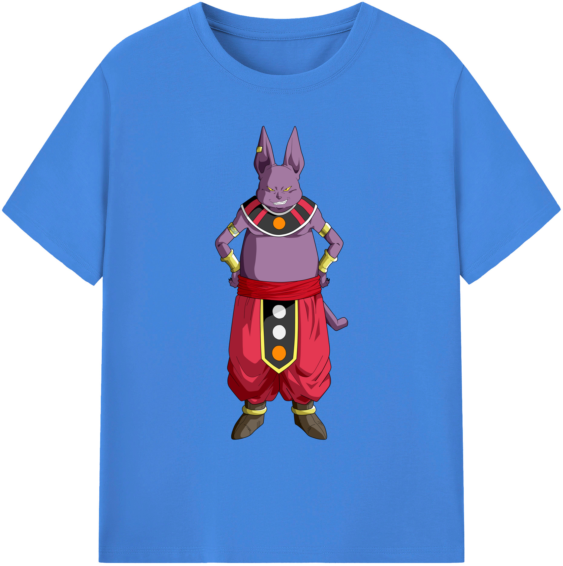 ドラゴンボール シャンパ DRAGON BALL Champa 綿100％ メンズ半袖Tシャツ｜肌触りやわらか＆通気性