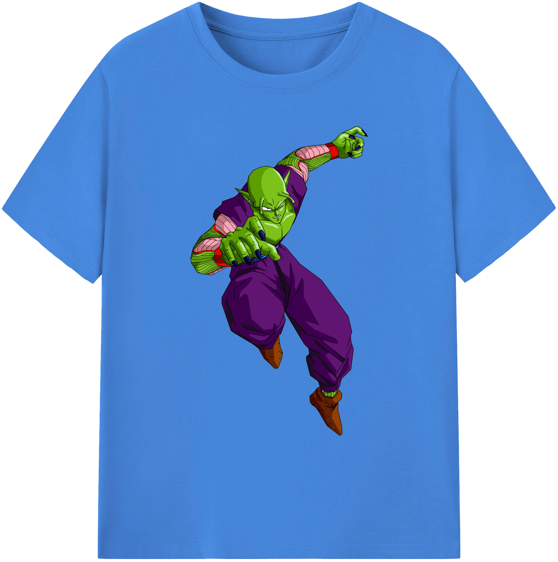 （画像用） ドラゴンボール ピッコロ DRAGON BALL Piccolo 綿100％ メンズ半袖Tシャツ｜肌触りやわらか＆通気性
