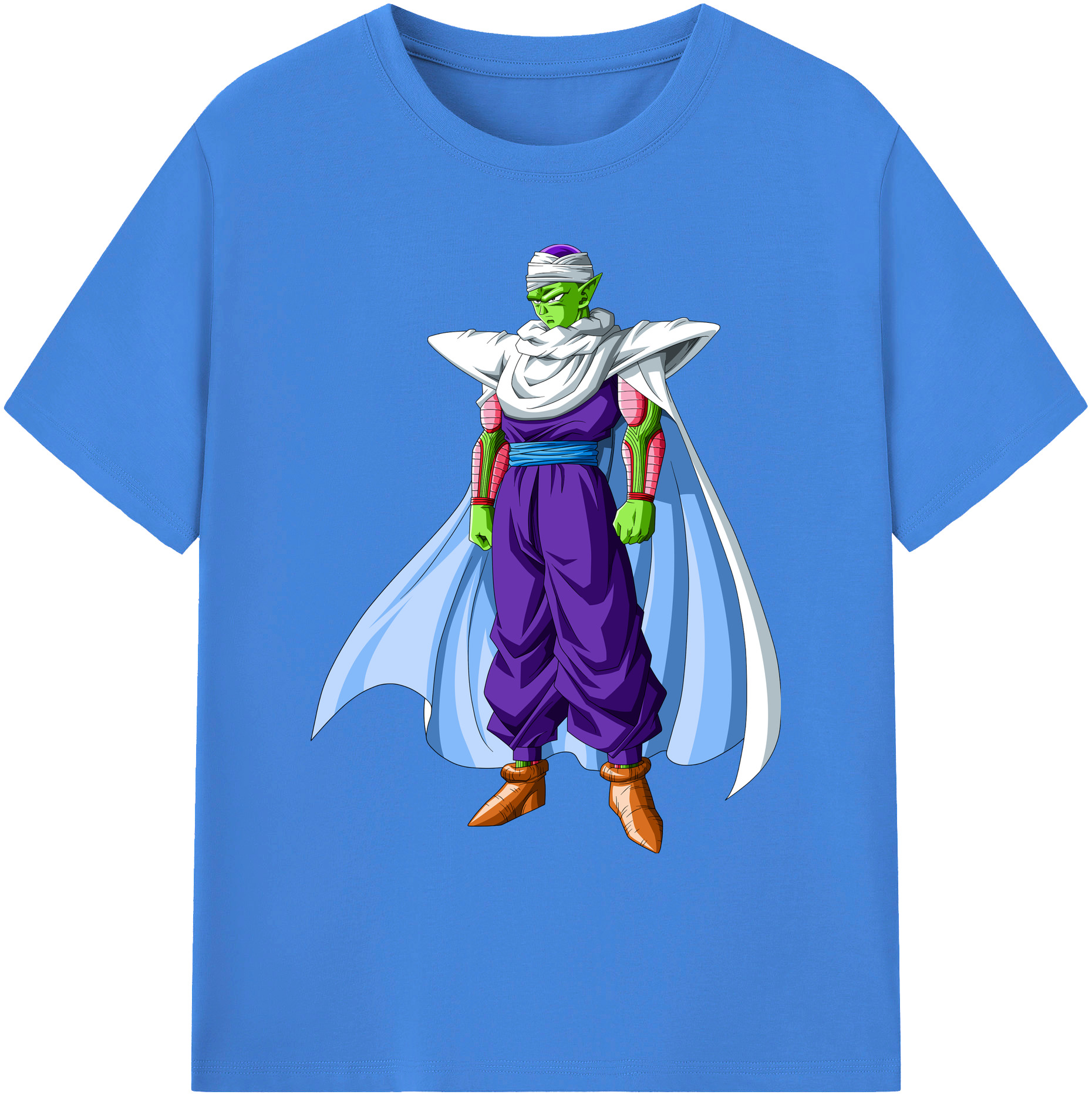 （画像用） ドラゴンボール ピッコロ DRAGON BALL Piccolo 綿100％ メンズ半袖Tシャツ｜肌触りやわらか＆通気性