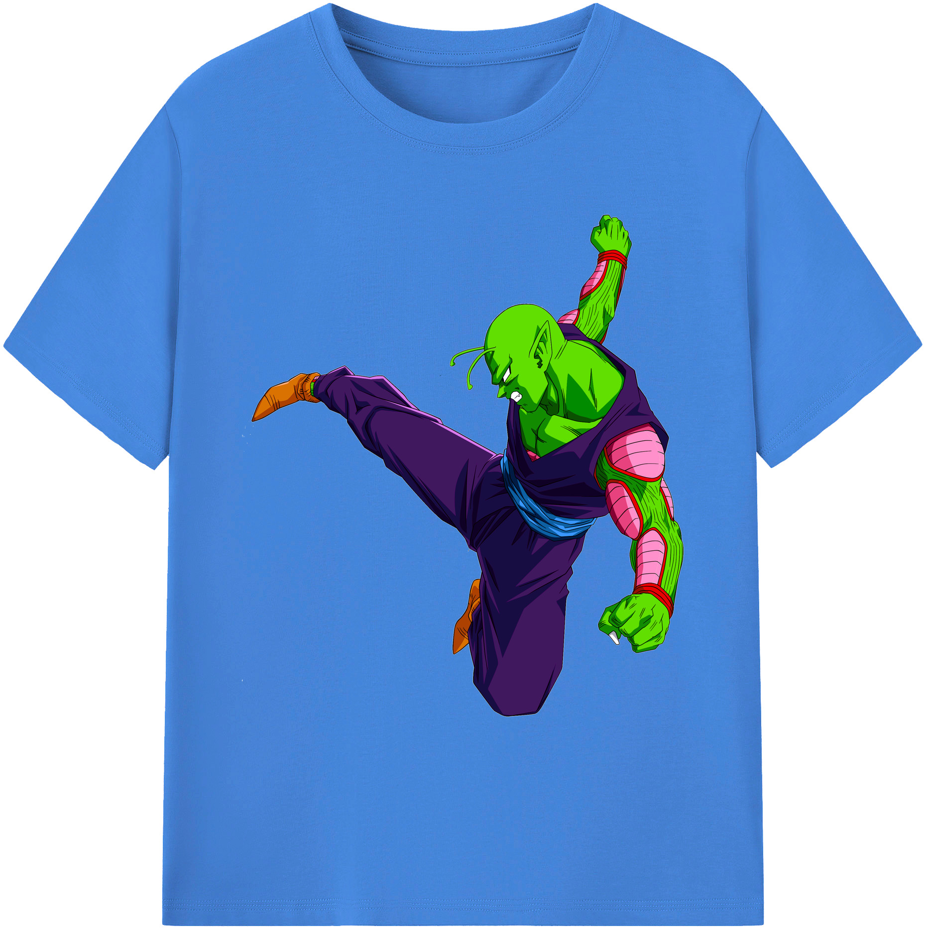 （画像用） ドラゴンボール ピッコロ DRAGON BALL Piccolo 綿100％ メンズ半袖Tシャツ｜肌触りやわらか＆通気性
