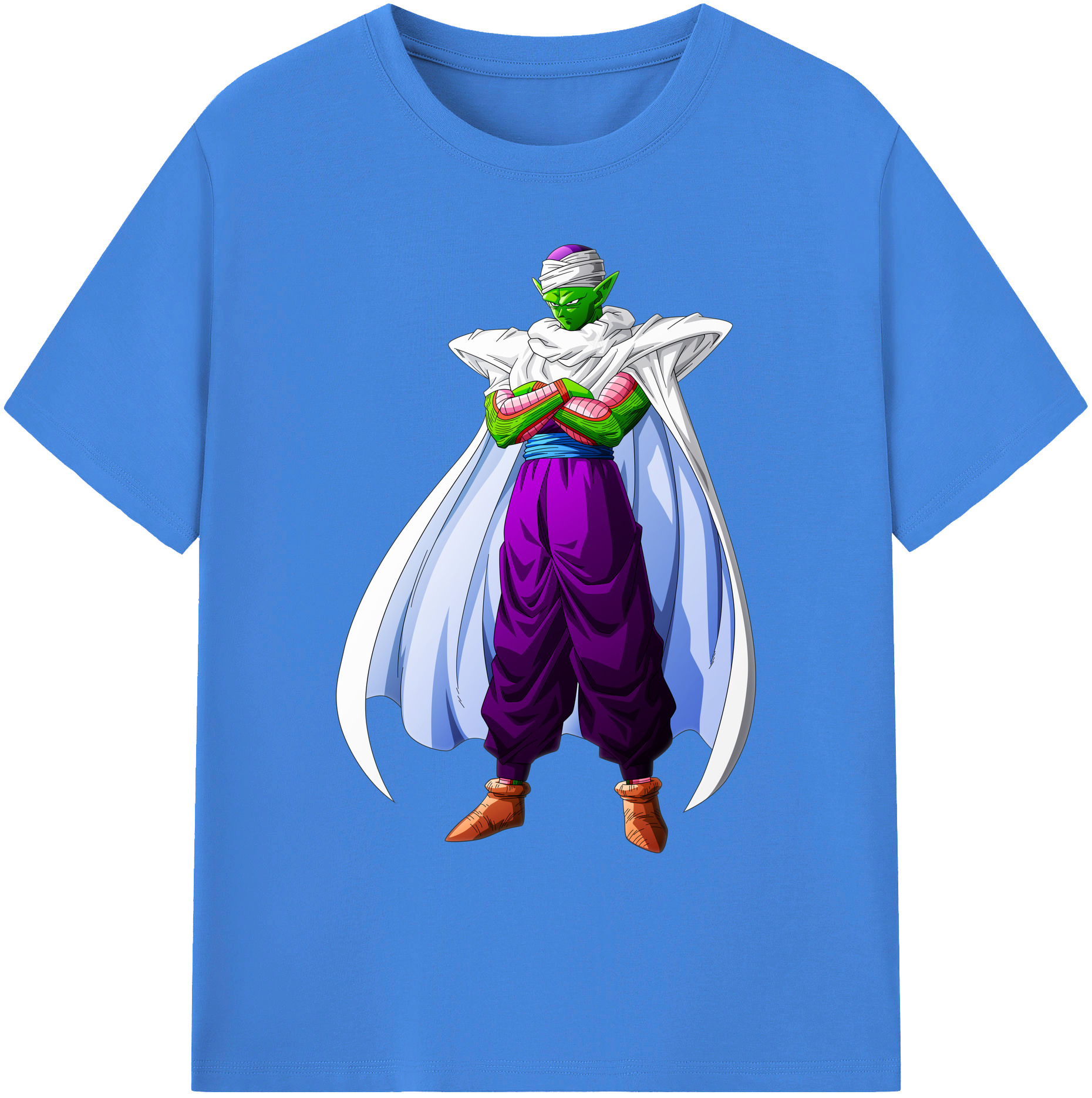 （画像用） ドラゴンボール ピッコロ DRAGON BALL Piccolo 綿100％ メンズ半袖Tシャツ｜肌触りやわらか＆通気性