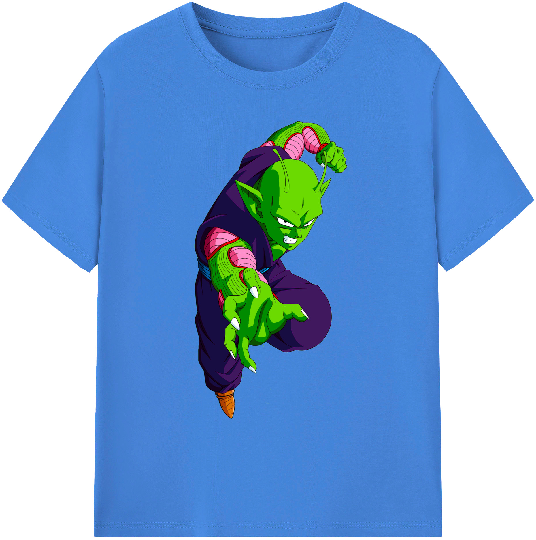 （画像用） ドラゴンボール ピッコロ DRAGON BALL Piccolo 綿100％ メンズ半袖Tシャツ｜肌触りやわらか＆通気性