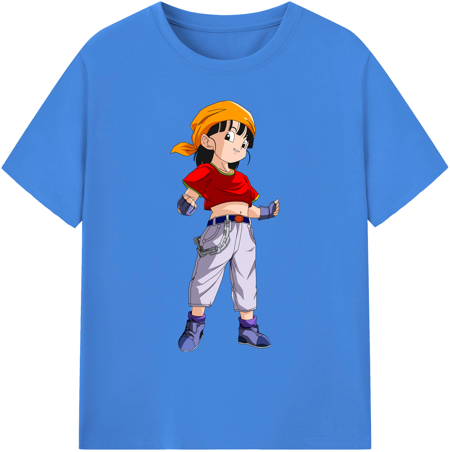 （画像用） ドラゴンボール パン DRAGON BALL Pan 綿100％ メンズ半袖Tシャツ｜肌触りやわらか＆通気性