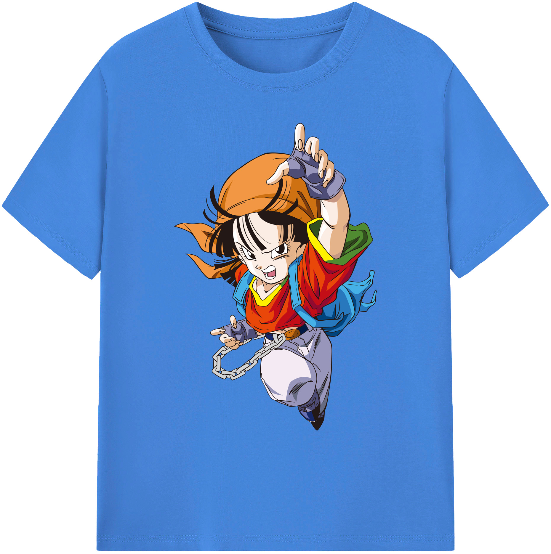 （画像用） ドラゴンボール パン DRAGON BALL Pan 綿100％ メンズ半袖Tシャツ｜肌触りやわらか＆通気性