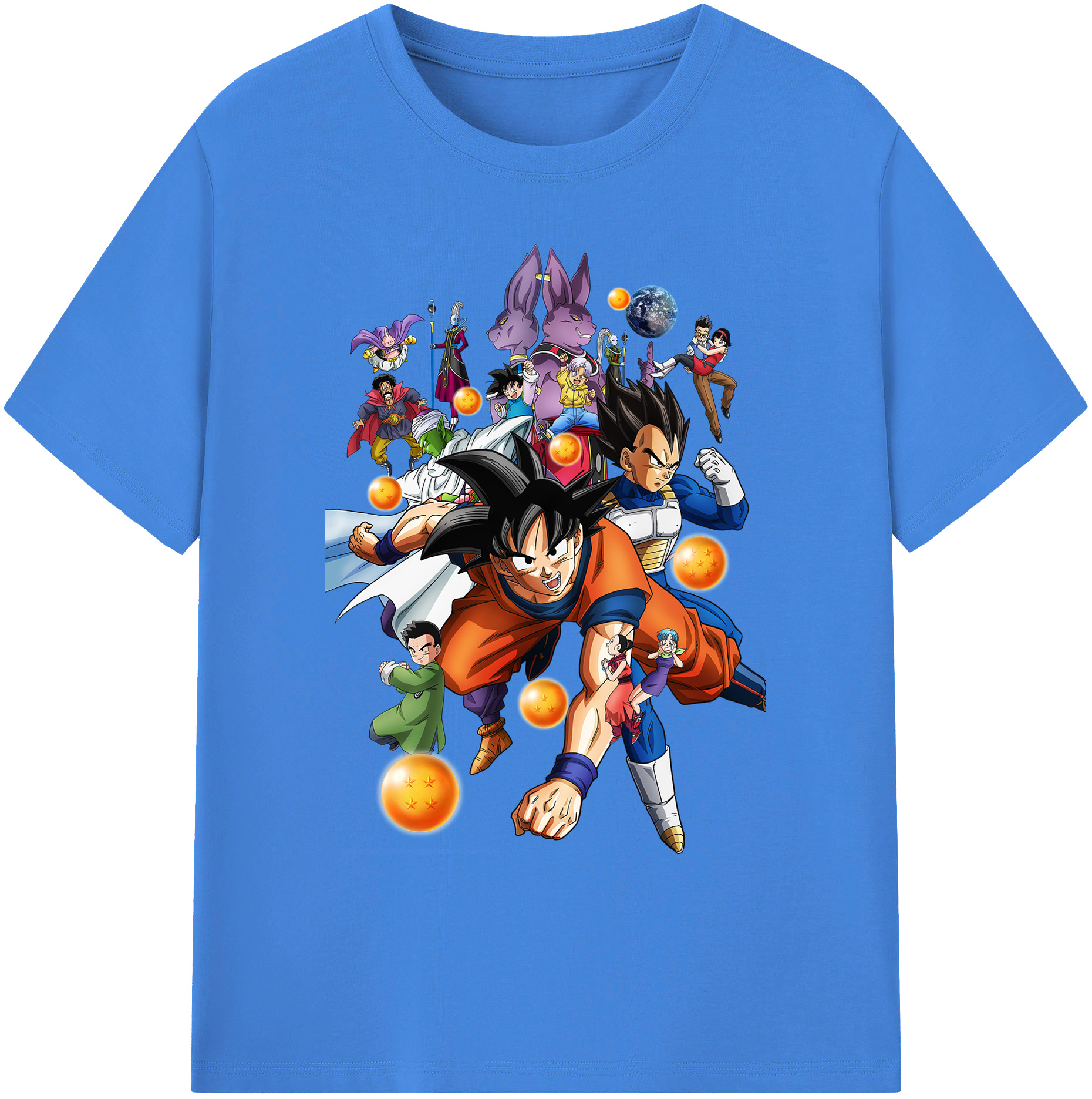 （画像用） ドラゴンボール DRAGON BALL 綿100％ メンズ半袖Tシャツ｜肌触りやわらか＆通気性