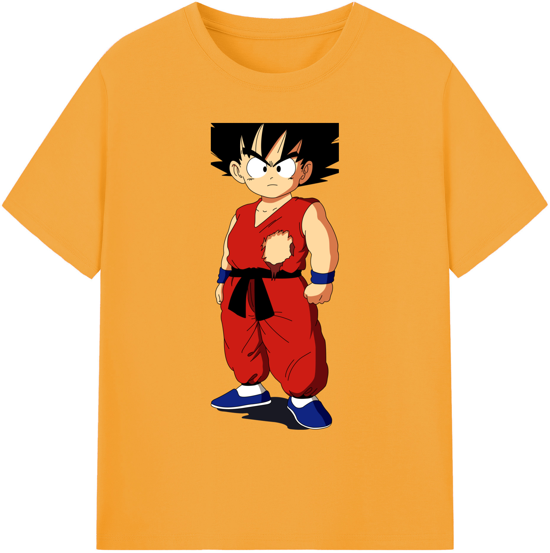 （画像用） ドラゴンボール 孫悟空（そん ごくう）Son Goku カカロット DRAGON BALL Kakarotto 綿100％ メンズ半袖Tシャツ｜肌触りやわらか＆通気性