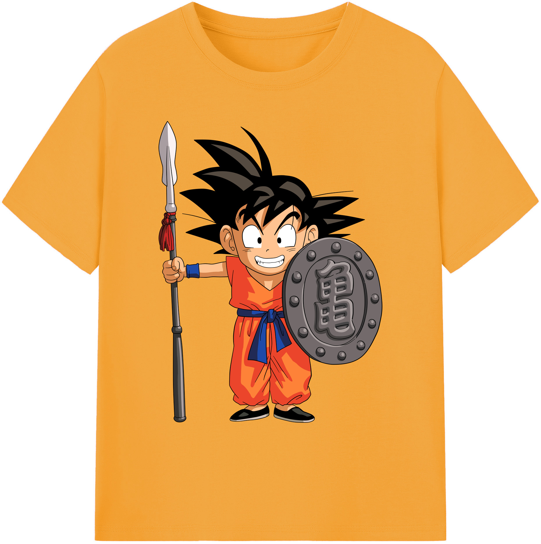 （画像用） ドラゴンボール 孫悟空（そん ごくう）Son Goku カカロット DRAGON BALL Kakarotto 綿100％ メンズ半袖Tシャツ｜肌触りやわらか＆通気性