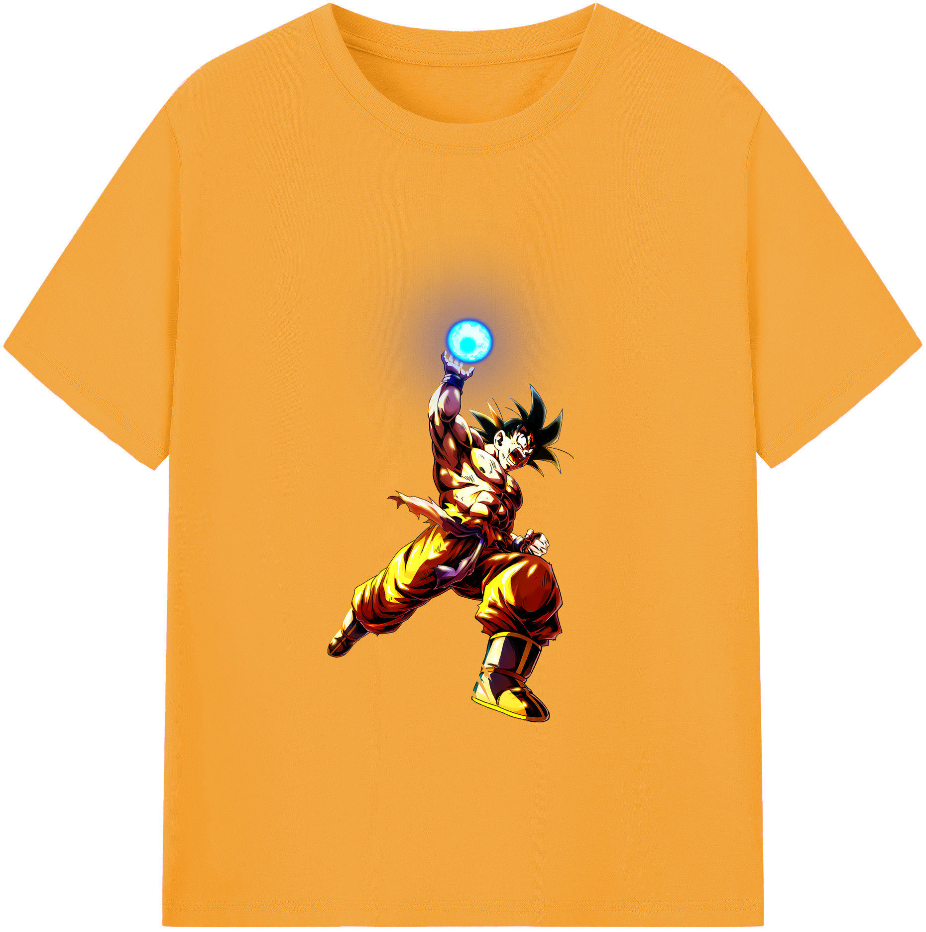 （画像用） ドラゴンボール 孫悟空（そん ごくう）Son Goku カカロット DRAGON BALL Kakarotto 綿100％ メンズ半袖Tシャツ｜肌触りやわらか＆通気性