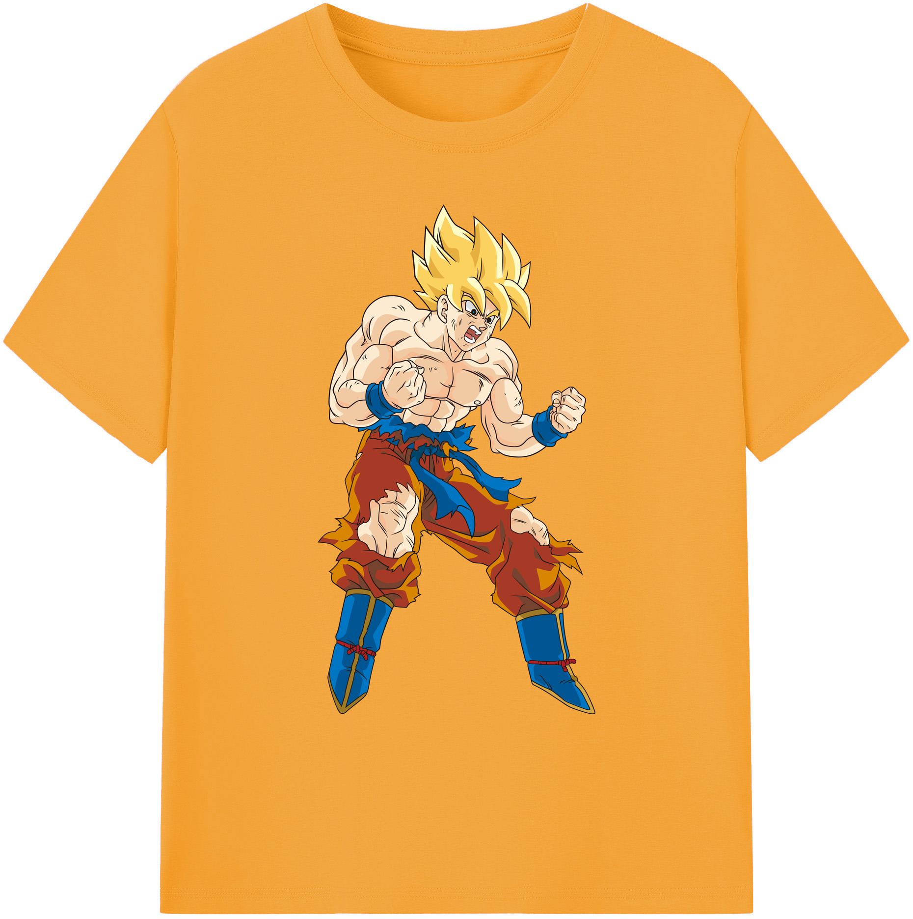 （画像用） ドラゴンボール 孫悟空（そん ごくう）Son Goku カカロット DRAGON BALL Kakarotto 綿100％ メンズ半袖Tシャツ｜肌触りやわらか＆通気性